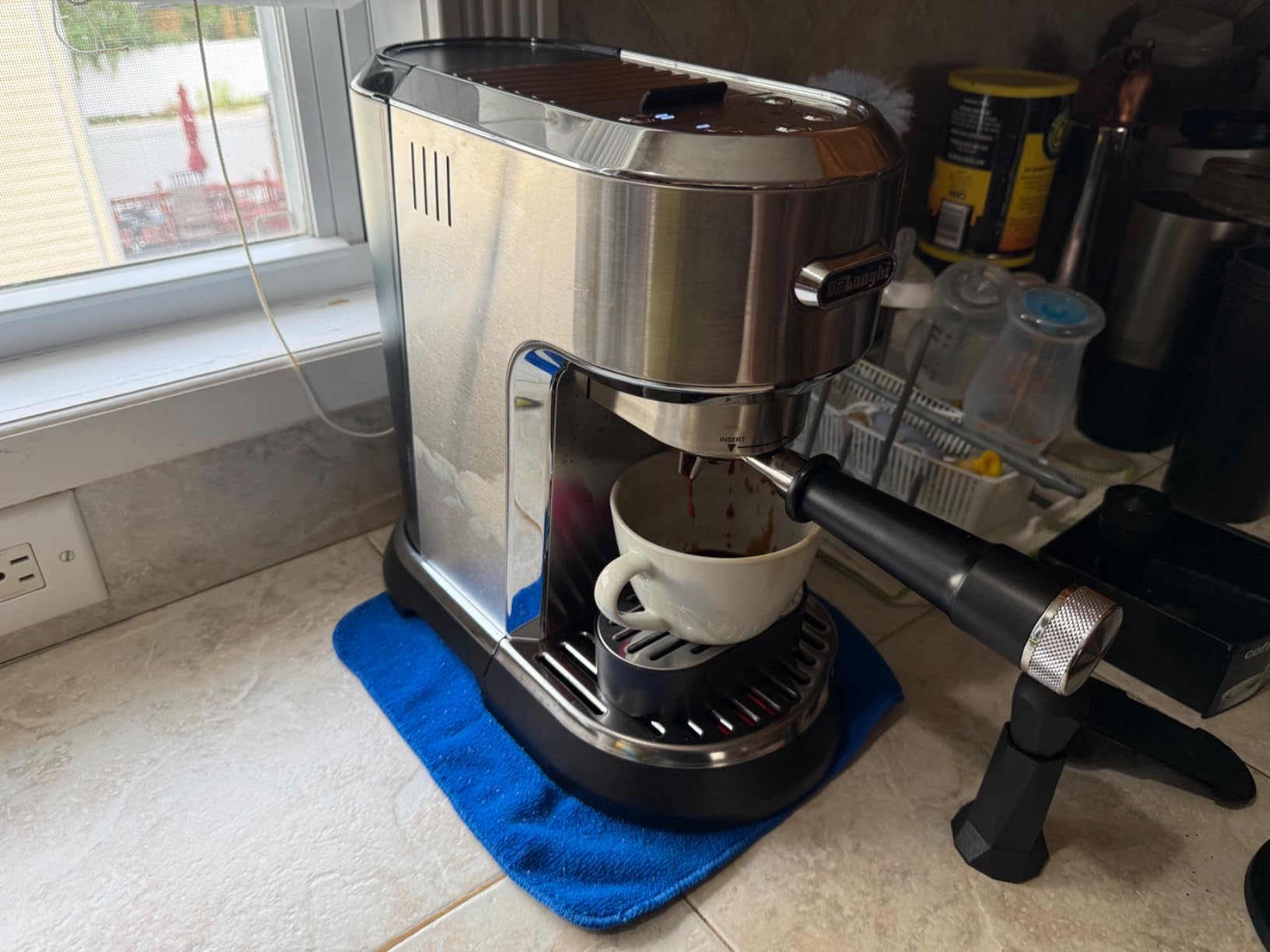 De'Longhi Dedica Maestro Plus Espresso Machine, Automatic Steam Wand, 3 Coffee Temp & Milk Foam Settings, 54oz Removable Tank, Easy-to-Clean Dishwasher-Safe Parts, Compact Stainless Steel Design customer photo 1