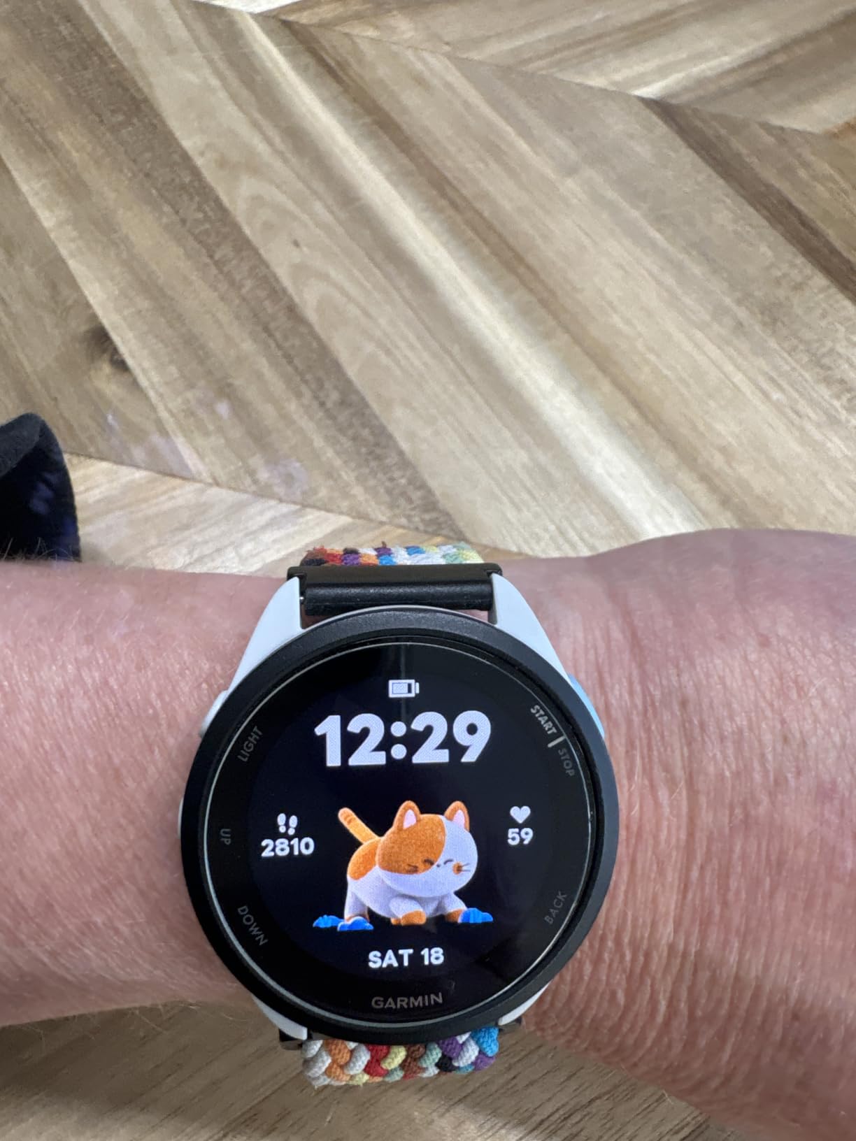 Garmin Forerunner® 165, Running Smartwatch, 43mm, Black customer photo 2