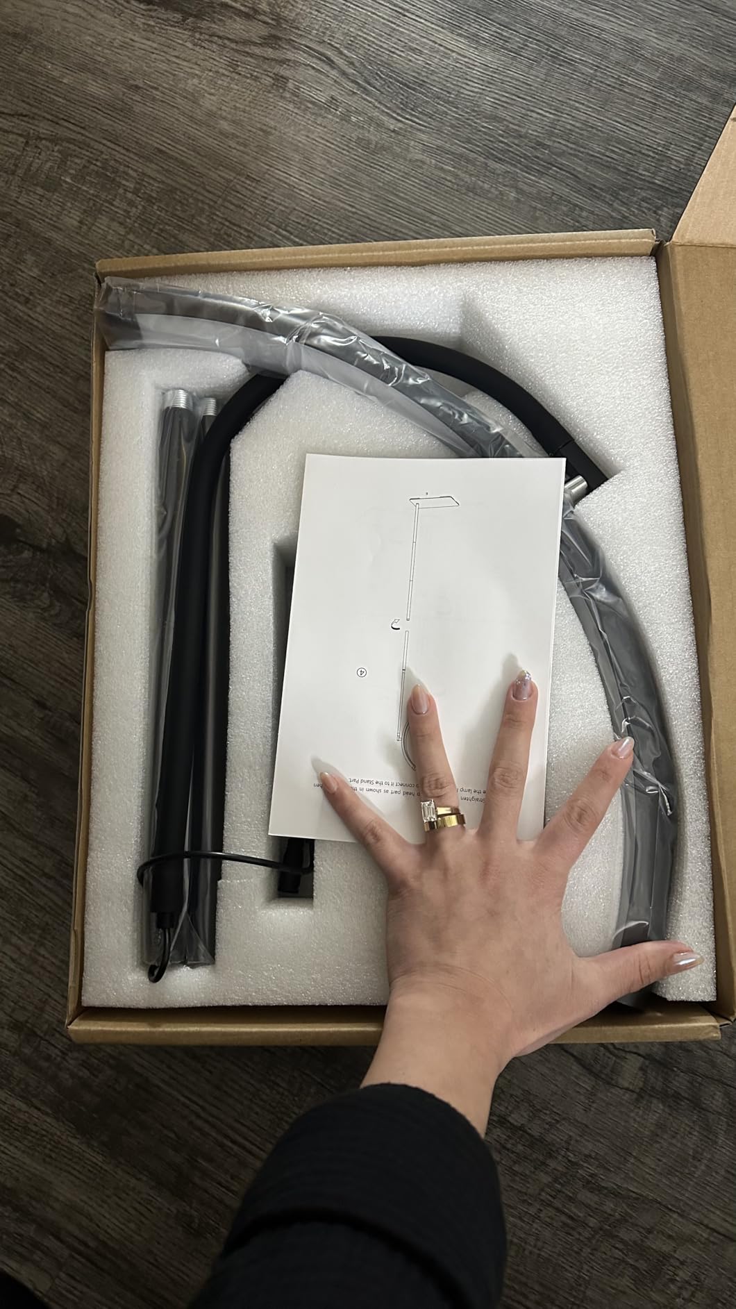 Half Moon LED Floor Light - Professional Shadow-Free Lamp for Lash Techs, Estheticians & Tattoo Artists | Remote Control & Dimmable for Eyelash Extensions, Nail Art, Home & Office customer photo 1