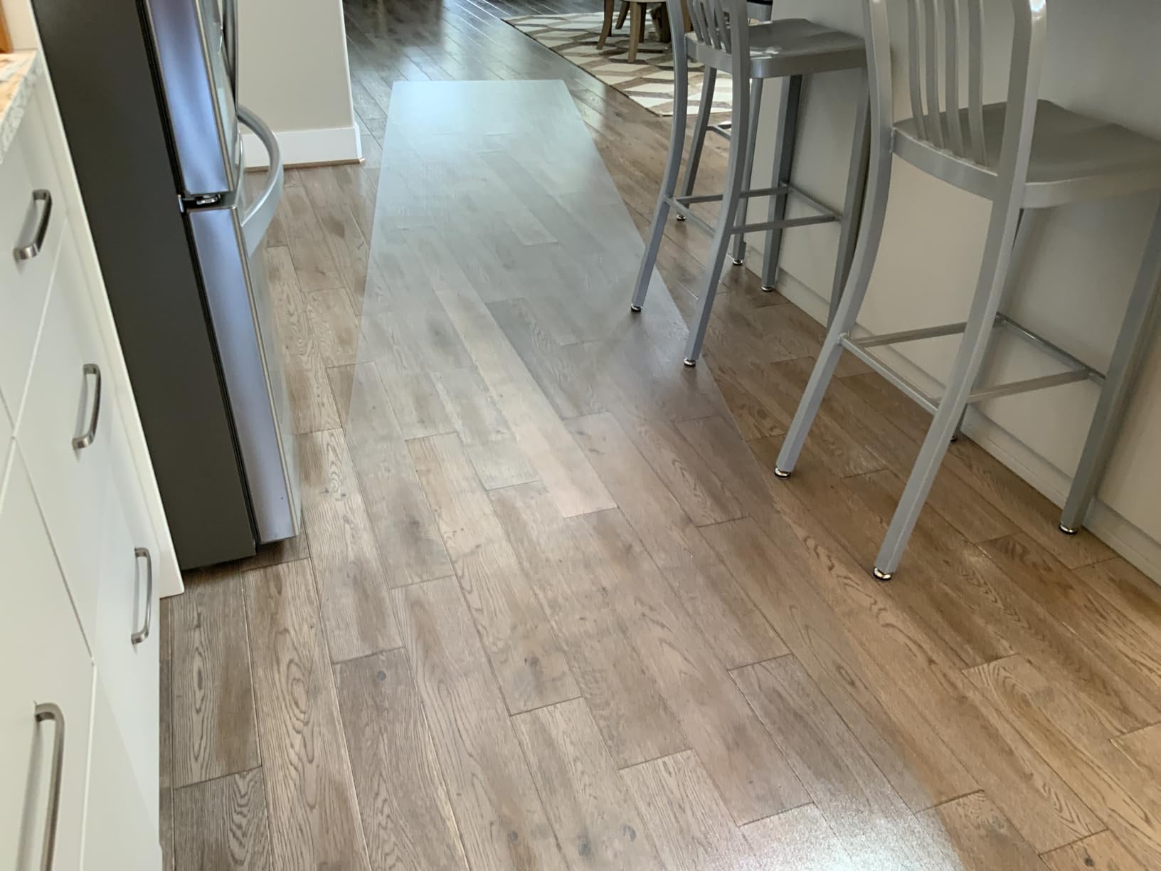 Clear Runner Rug for Hallway, 3'x6' No Slip Waterproof Kitchen Floor Mat | for High Traffic, Vinyl Indoor Outdoor Entryway Area Rug for Laundry, Bedroom, Living Room, Standing customer photo 1