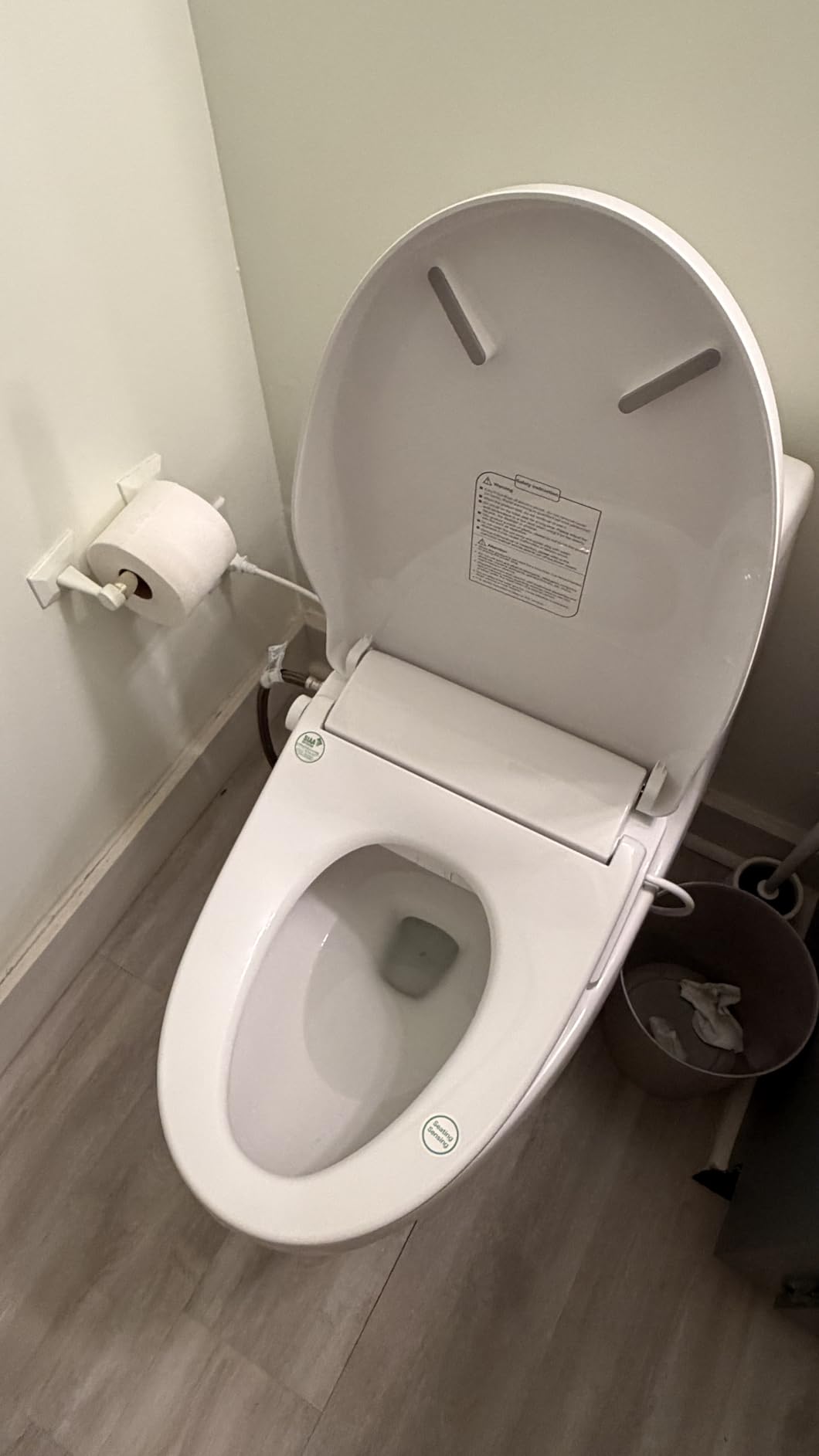 iliD Heated Bidet Toilet Seat with Remote, Electric, Warm Water, Elongated | Dryer, Four Cleaning Modes, Self-Cleaning Nozzle, Adjustable Angle & Pressure, Eco, Night Light, Slow Close, Silent Mode customer photo 1