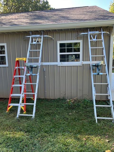 Ladder Jacks 2 Pack for Metaltech Scaffolding Platform, Two-Rung Short Body Extension Ladder Jack for Working Stage customer photo 2