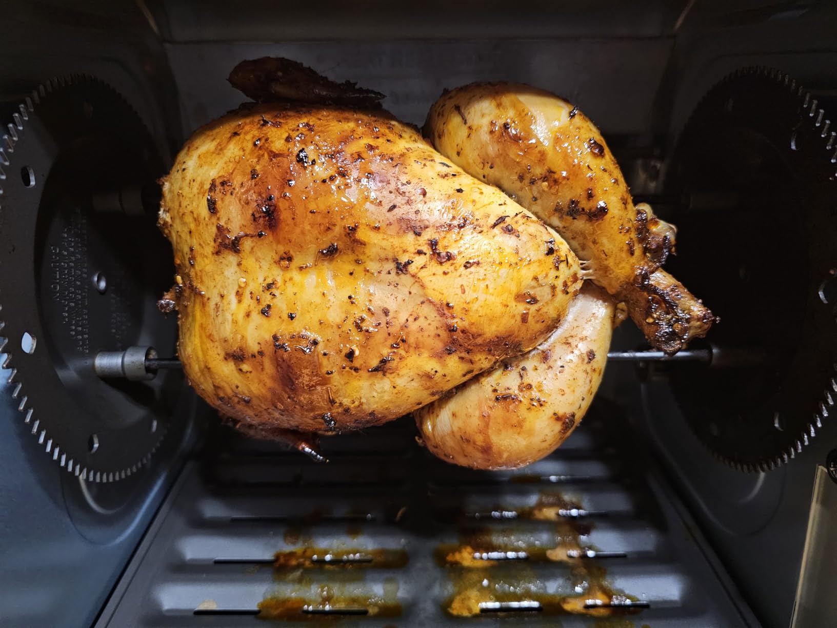 Ronco 6000 Platinum Digital Countertop Rotisserie Oven, 12-lb Capacity | Rotisserie chicken cooks perfectly, 3 functions - rotisserie, sear, no-heat rotation; basket included; auto shutoff customer photo 1