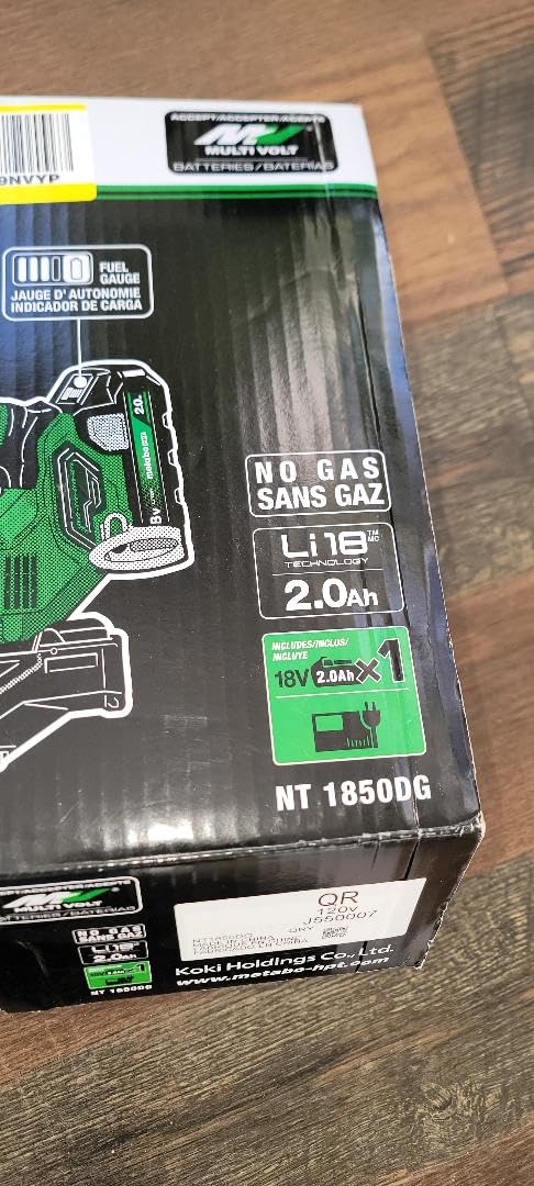 Metabo HPT Brad Nailer, 18 Gauge Cordless, 18V Kit, NT1850DG | 2.0Ah Lithium Ion Battery, Drives 5/8 to 2 Inch Nails, 700 Shots per Charge, Compact, MultiVolt Compatible customer photo 2