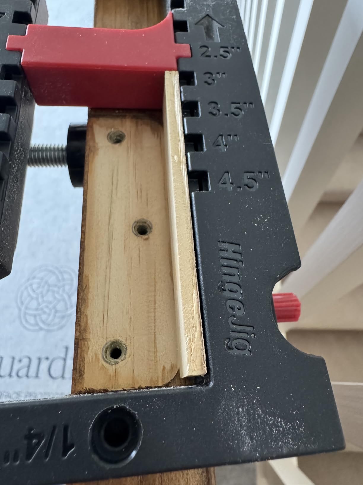 Milescraft 1226 Hinge Jig - Self Clamping Door Hinge Jig, Door Hinge Mortiser. Hinge Templates Rout Mortises from 2.5