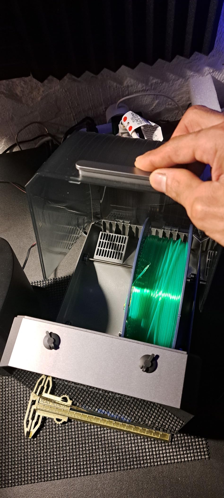 2026 New Creality Space PI Filament Dryer Plus, Dual-Spool 3D Printing Filament Dryer Box, Adjustable Temp 45℃-70℃, 360° Hot-Air & Real-Time Humidity Monitor, 12 Filament Presets customer photo 1