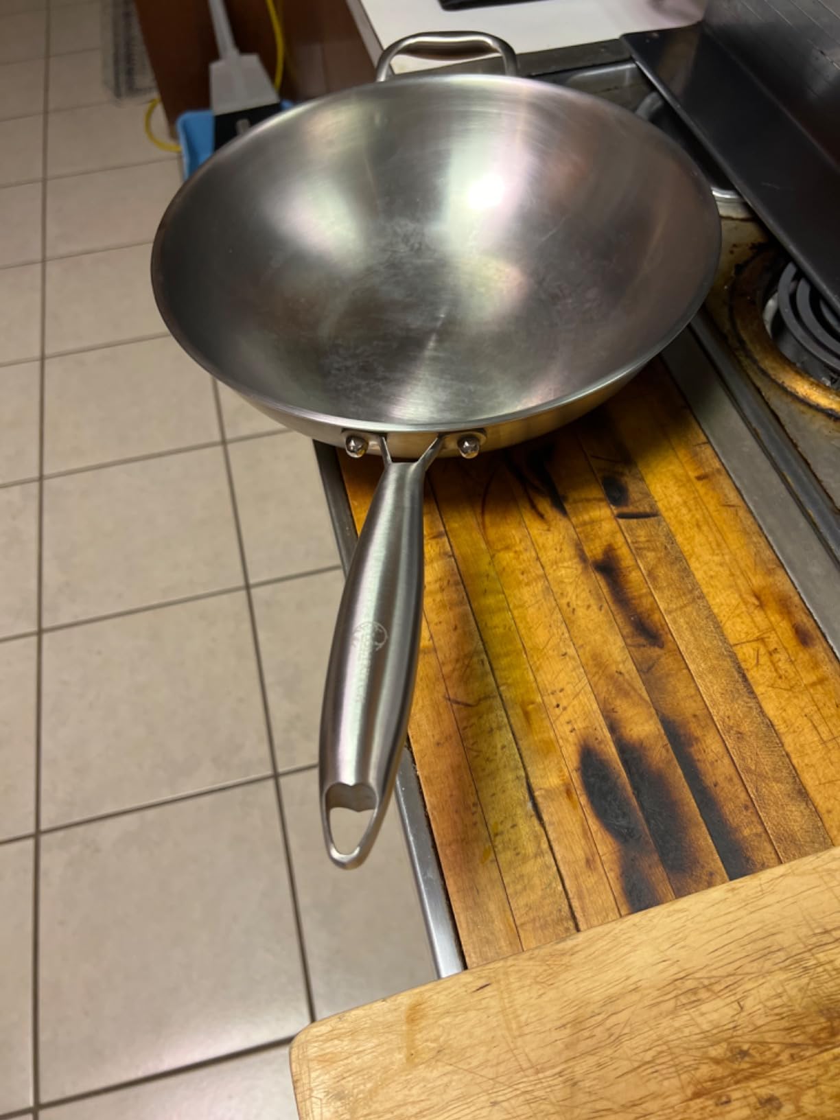 LOLYKITCH 13-Inch Stainless Steel Wok with Glass Lid | Detachable Handle customer photo 2