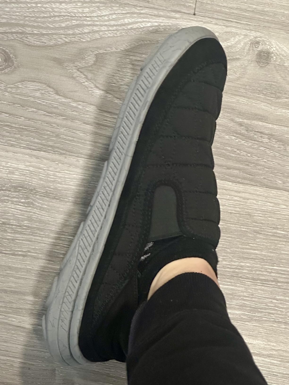 Mens Slippers for Plantar Fasciitis, House Shoes for Men with Arch Support customer photo 2