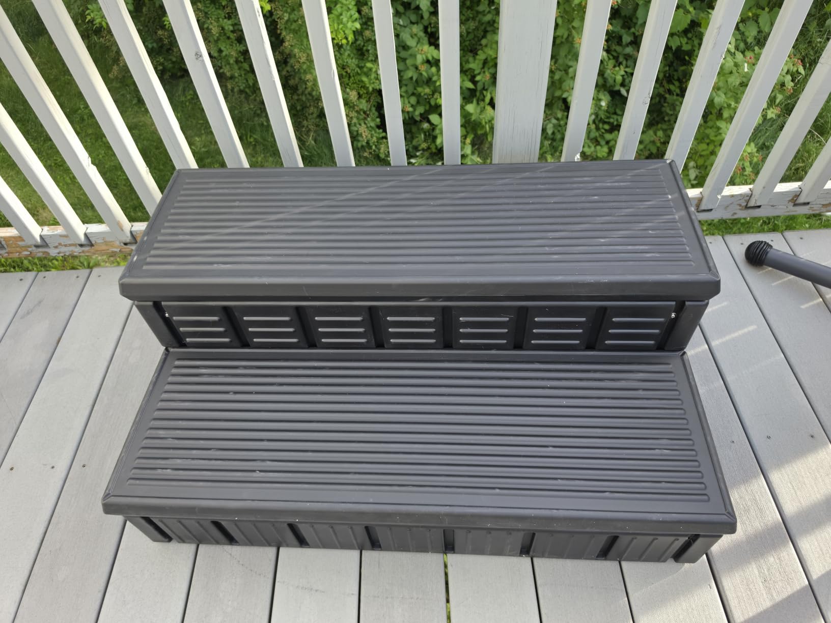 Hot Tub Steps, Outdoor Spa Steps with Storage, Non-Slip & Sturdy Hot Tub Stairs, 36 Inches Long customer photo 2