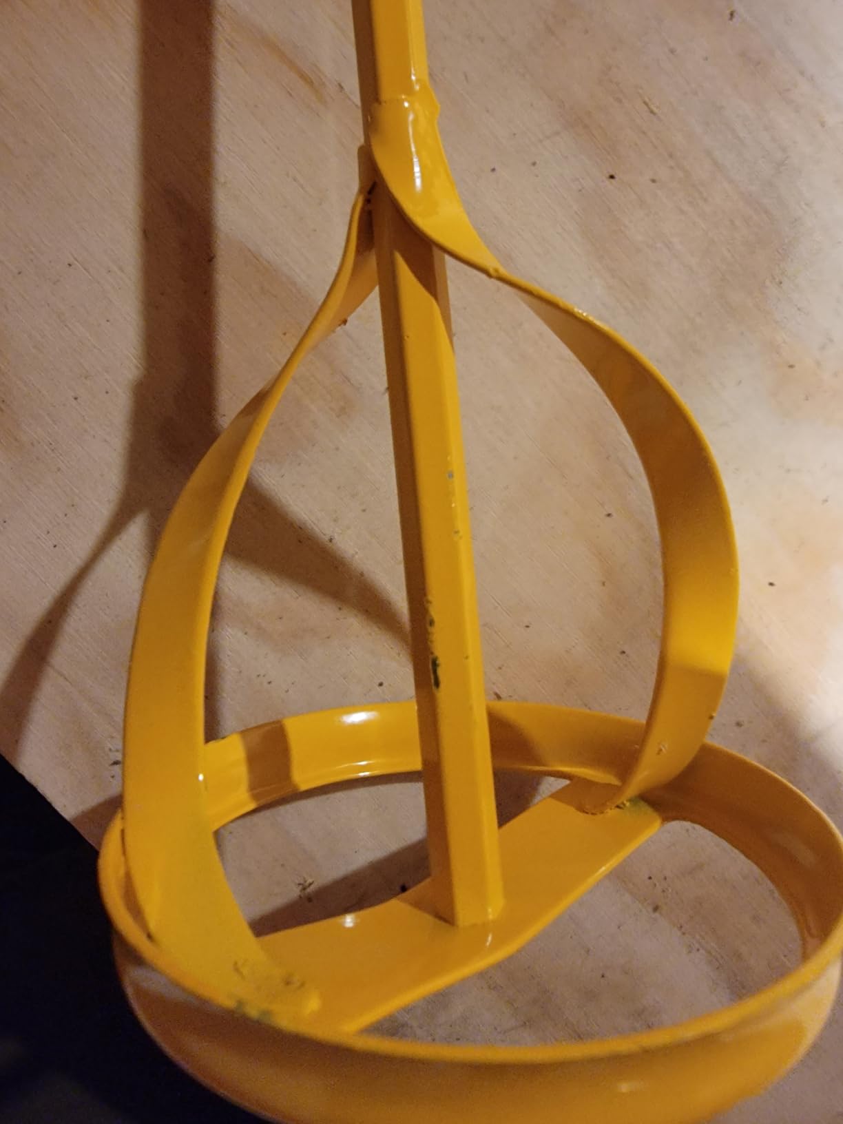 Paint and Mud Mixers, Paint Stirrer for Drill Bits in 1 to 5 Gallon Drums, Fits all Standard Drill Bits, Hex Head Non-slip, Easy to Clean, Paint and Plaster Mixers Stirrer Tools (Yellow) customer photo 1