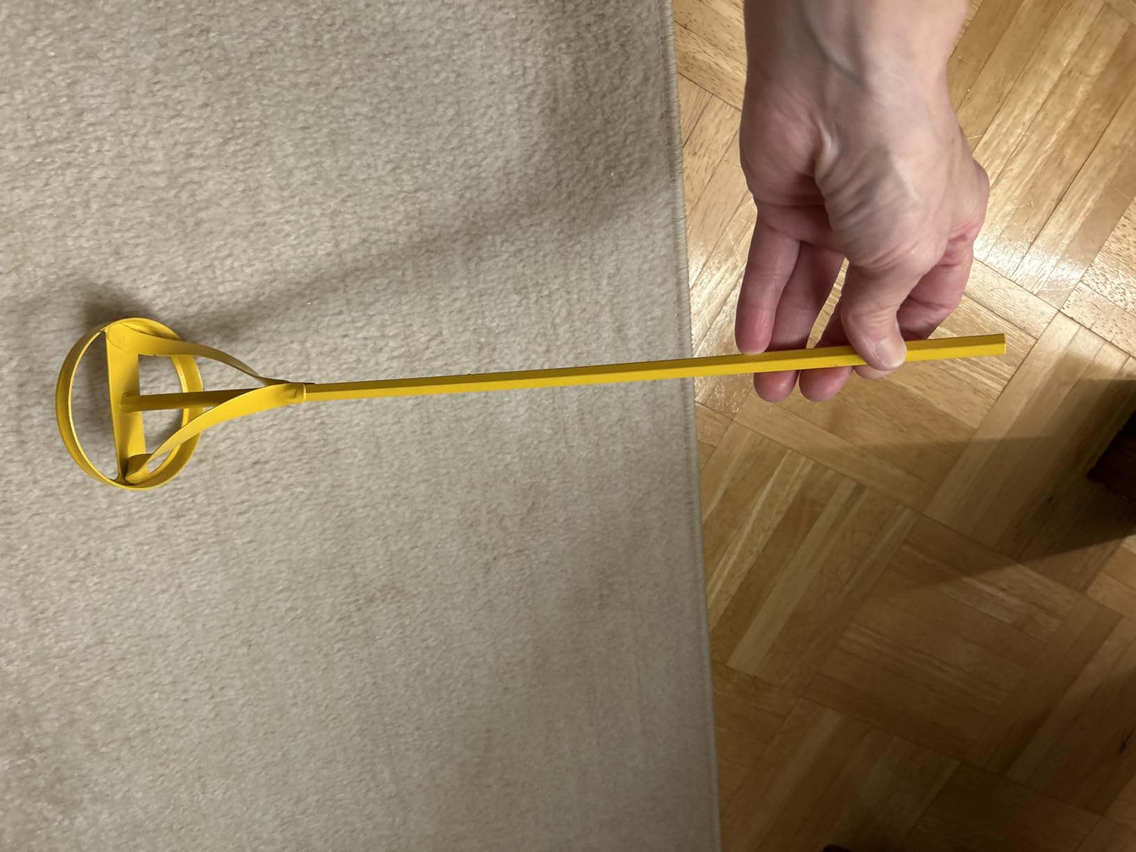 Paint and Mud Mixers, Paint Stirrer for Drill Bits in 1 to 5 Gallon Drums, Fits all Standard Drill Bits, Hex Head Non-slip, Easy to Clean, Paint and Plaster Mixers Stirrer Tools (Yellow) customer photo 2