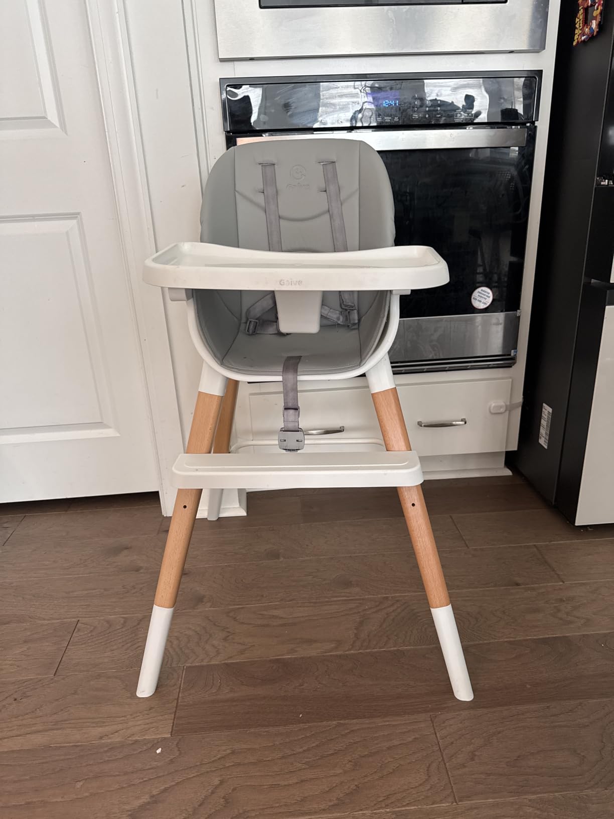 GAIVE 8 in 1 Convertible Wooden High Chair, Adjustable Baby High Chair for Babies and Toddlers with Tray, Easy to Clean, Grow with Family|Booster|Learning Table|High Stool customer photo 2