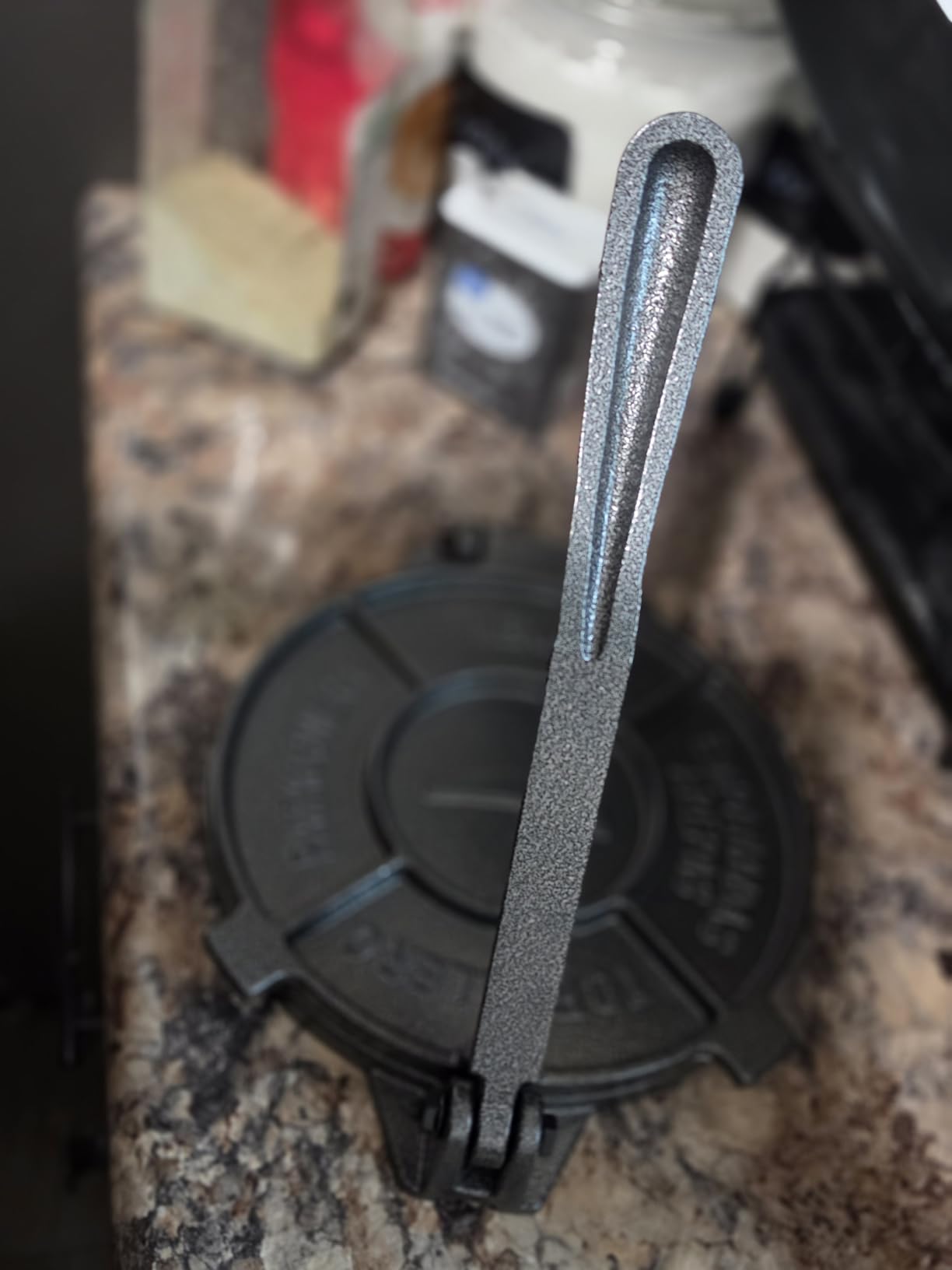 Alpha Living Tortilla Press - 8 Inch Cast Iron Quesadilla Maker - Heavy Duty Empanada Maker Press - Cast Iron Tortilla Maker for Kitchen, Home Use customer photo 1