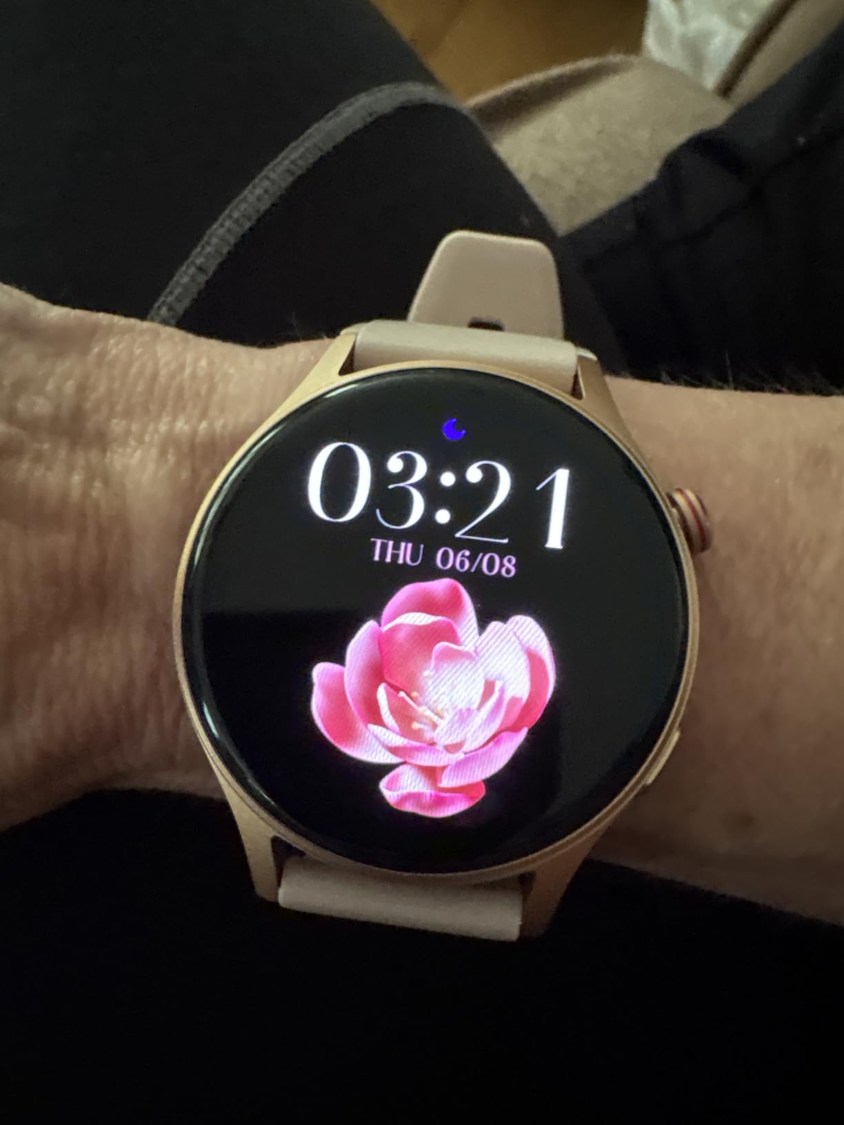 Smart Watch for Women, Answer/Make Call, 1.32'' AMOLED Ultra-Clear Screen | Fitness Tracker with Heart Rate/Sleep/SpO2 Monitor, Smartwatch for iPhone/Samsung/Android, 110+ Sport Modes, 3ATM Waterproof customer photo 2