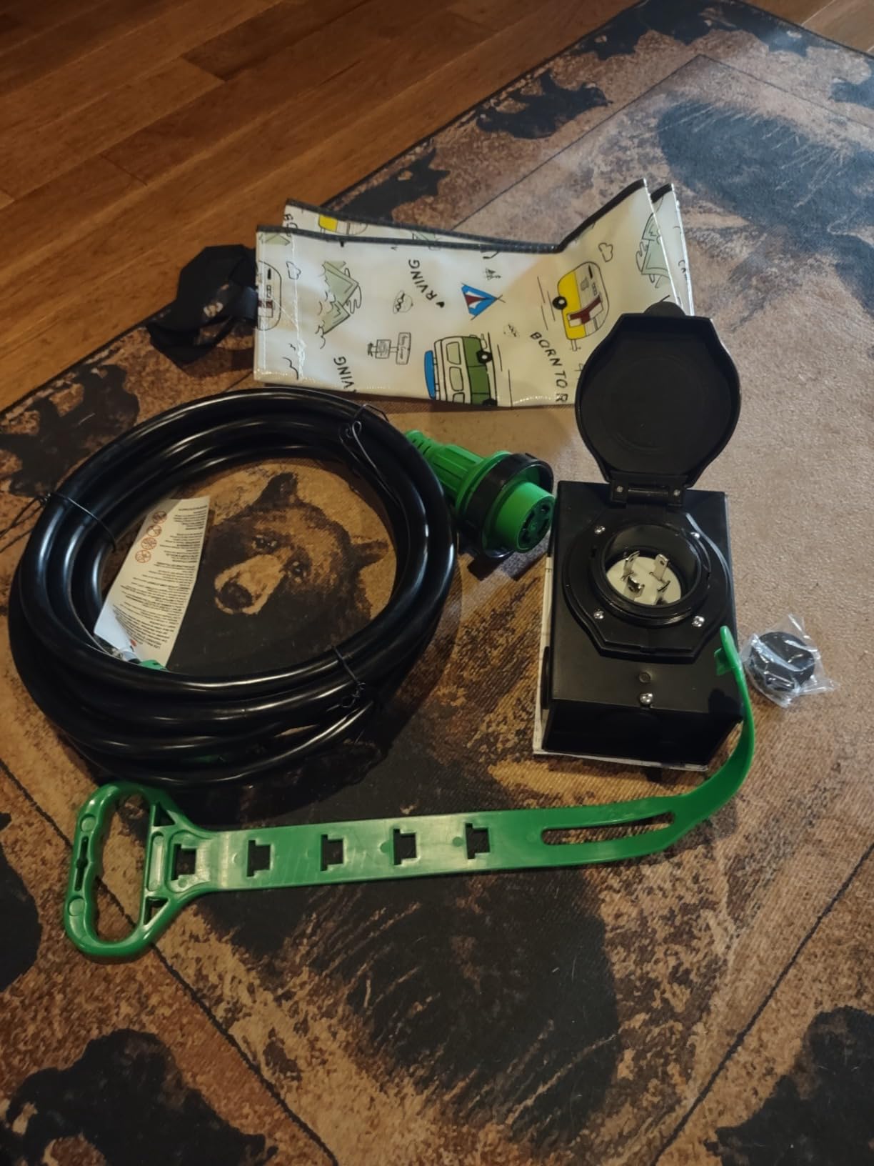 RVGUARD 25 Foot 30 Amp Generator Cord and Power Inlet Box | L14-30P to L14-30R Generator Cord with L14-30P Pre-Drilled Generator Inlet Box, Emergency Power Combo Kit, ETL Listed customer photo 1
