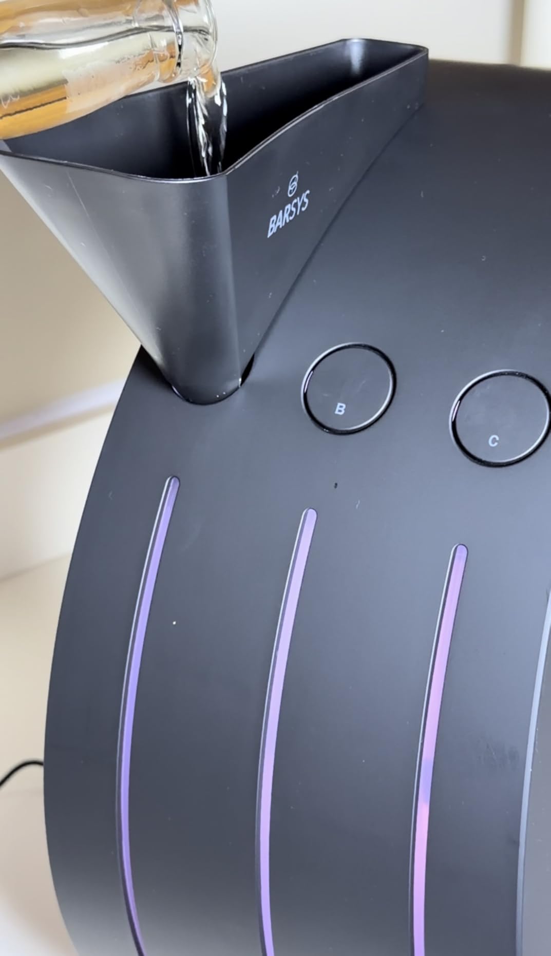 Barsys 360 Cocktail Maker Machine (Black) - Smart Margarita Machine & Home Bartender Drink Maker for Cocktails, Mixed Drinks, and Mocktails | Smart cocktail maker mixes drinks in 10-30 seconds| Insulated storage keeps mixers cold| App connected with 1000s of recipes! customer photo 1