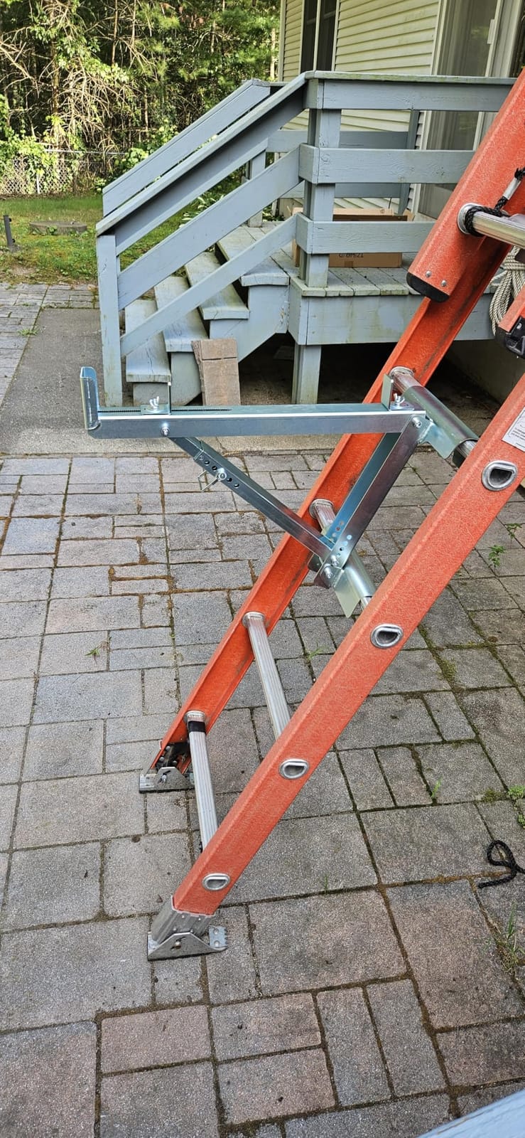 Ladder Jacks 2 Pack Scaffolding Platform Bracket - Two-Rung Short Body Extension Ladder Jack for Working 20 inch Stage customer photo 1
