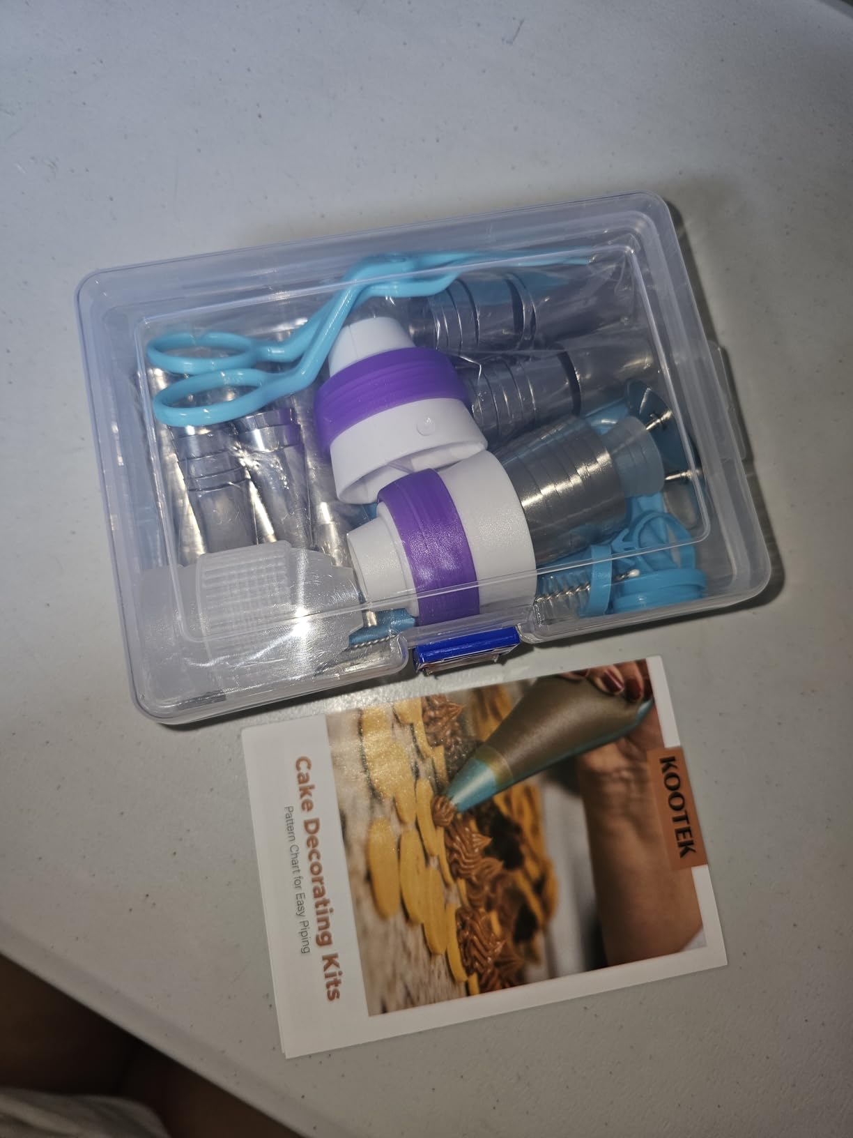 Kootek 140 Piping Bags and Tips Set Frosting Piping Kit for Beginner & Pros | 40+2 Disposable & Reusable Piping Bags 12