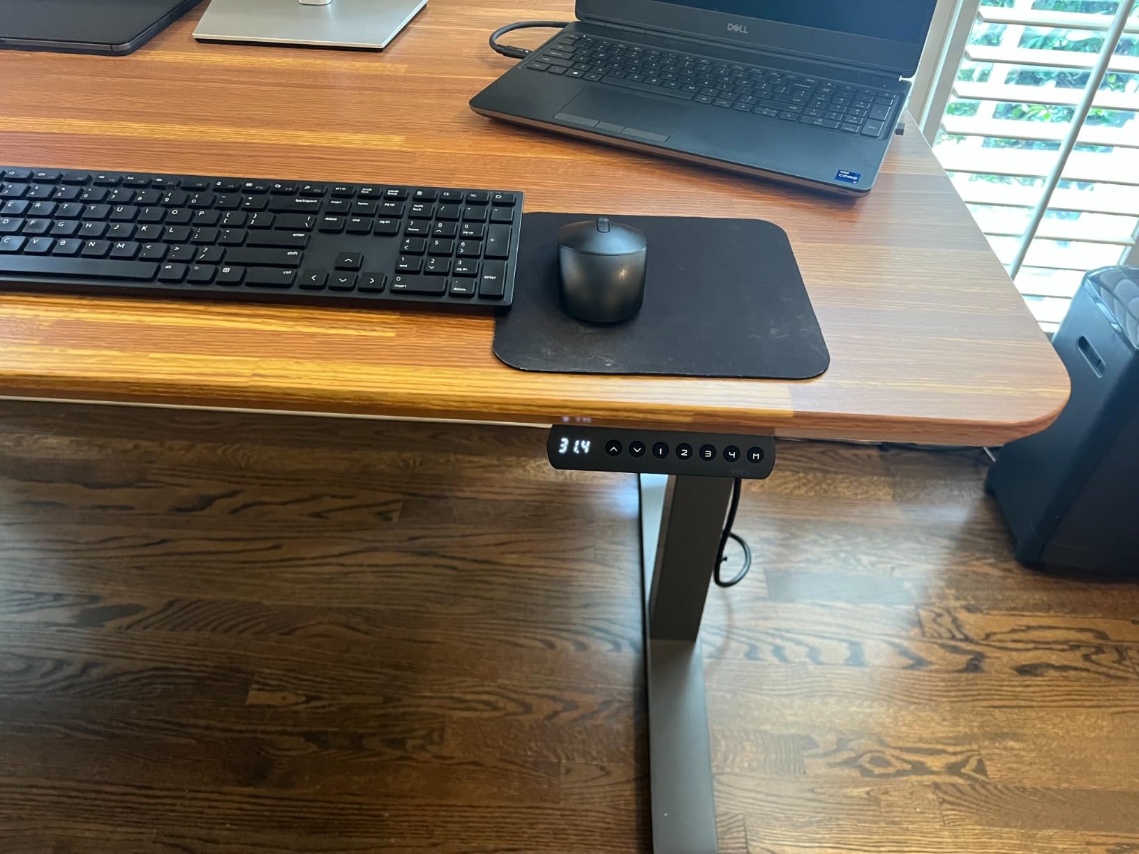 Vari Classic Electric Standing Desk - 60x30 - Walnut/Slate | Adjustable Height Sit-Stand Computer Desk - Dual Motor with 4 Memory Presets, Stable T-Style Legs customer photo 1