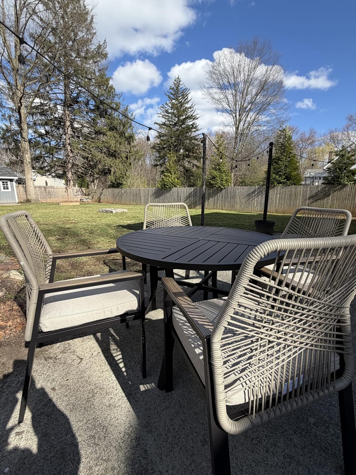 SUNSHINE VALLEY 9pc Patio Dining Set, 83
