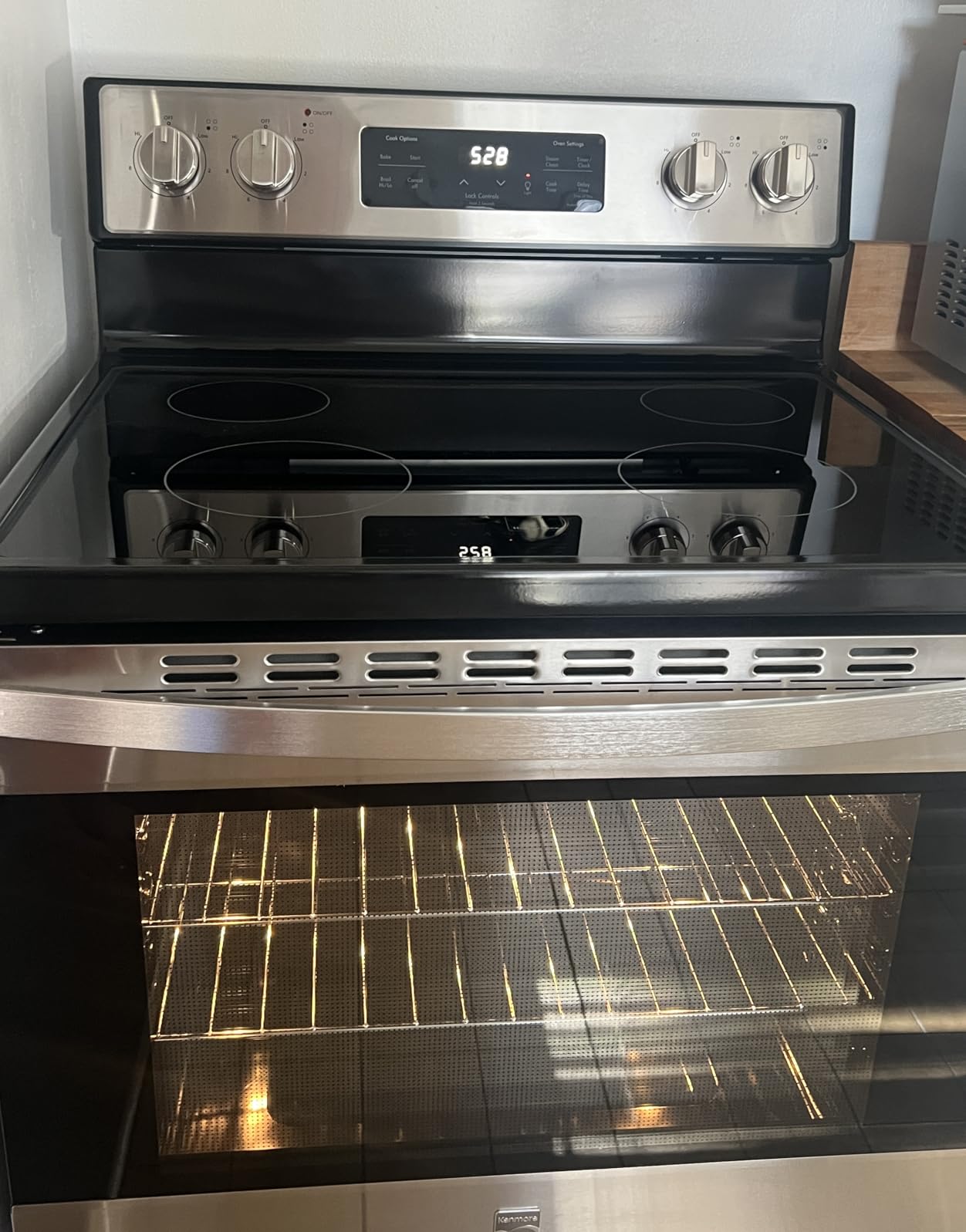 Kenmore 5.2 cu ft. Rear Control Electric Range - Black | 4 Cooktop Elements - Steam Clean Oven & Hidden Bake for Easy Cleaning - Ultra-Durable Chrome Racks & Storage Drawer customer photo 1