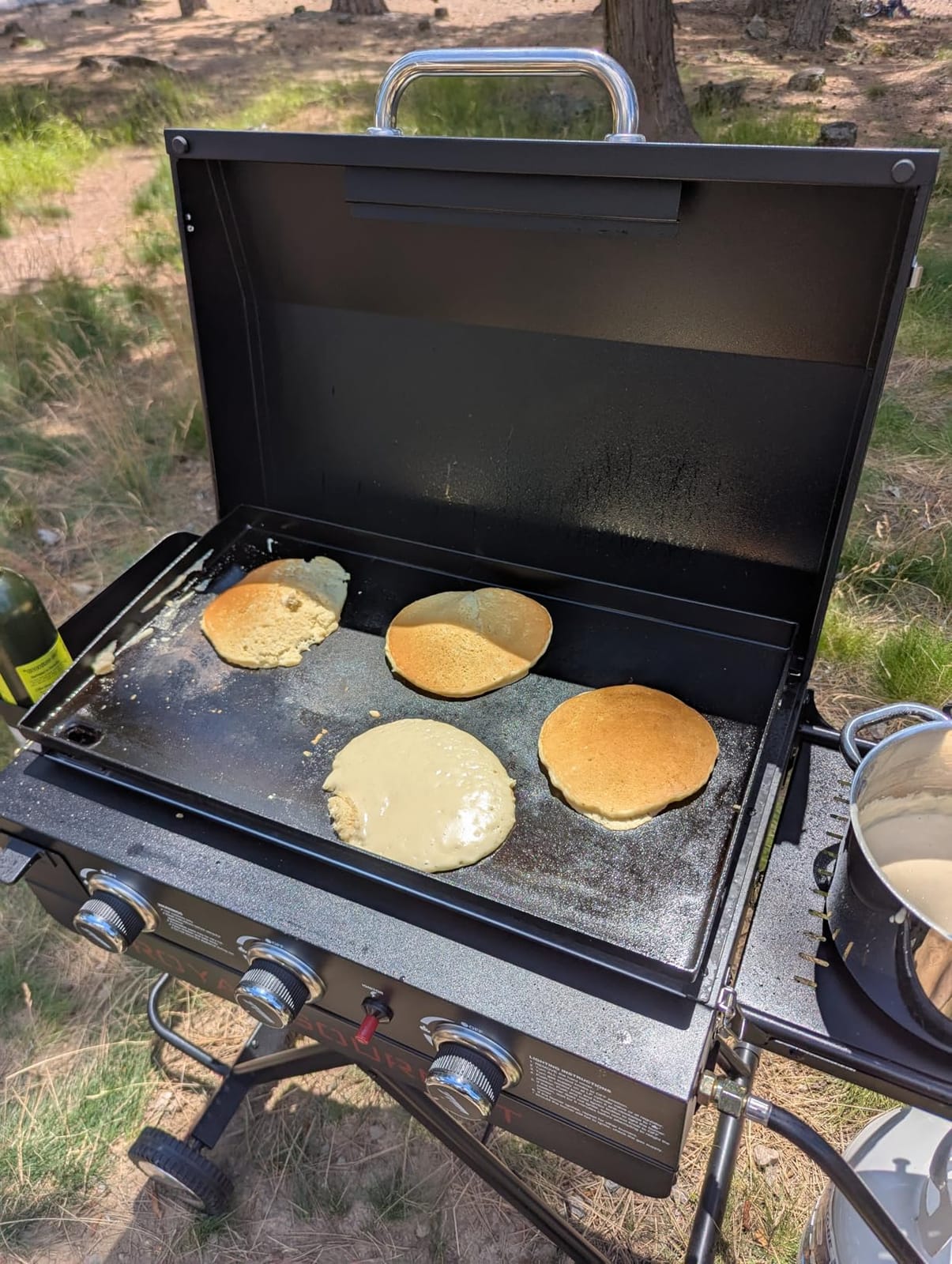 Royal Gourmet PD3001 3-Burner Propane Gas Griddle with Collapsible Stand | 23-Inch Portable Griddle with Side Table | 25,500 BTU Output, 314 Sq.In. Cooking Area | for Camping Tailgating Backyard Patio customer photo 1