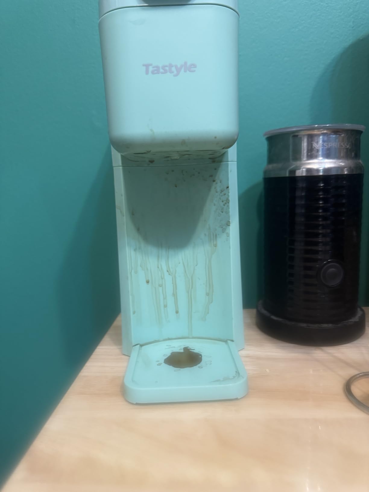 Tastyle Mini Single Serve Hot and Iced Coffee Maker for K Cup and Ground | 6 to14 Oz Brew Sizes, with Recipe Book, for Home, Travel, RV, Office and Dorm, 120V, K310IC, 2.0 version, Classic Black customer photo 1