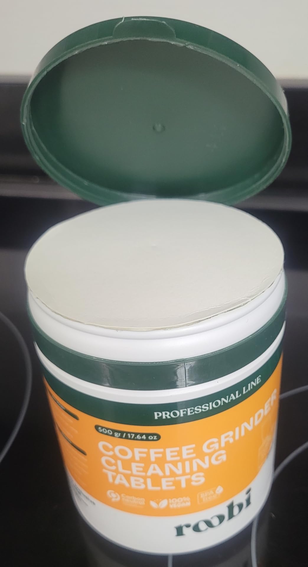 Roobi Professional Coffee Grinder Cleaning Tablets | Carbon Neutral Coffee Grinder Cleaner, Up to 14 cleans, 500gr customer photo 2