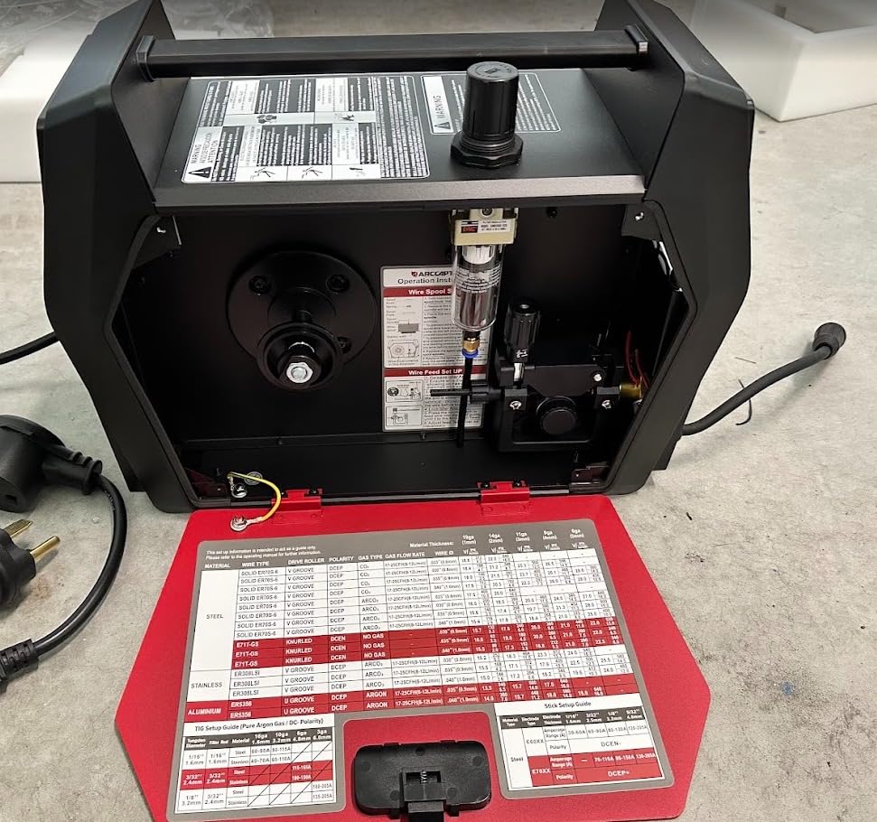 ARCCAPTAIN MIG205MP MIG Welder with Plasma Cutter, 9 IN 1 Welding Machine | 120/240V, App Control, Pulse MIG/Flux Core/Cut/DC HF/Lift TIG/Clean/Stick/Spool Gun Aluminum Welding, Home DIY Projects customer photo 2