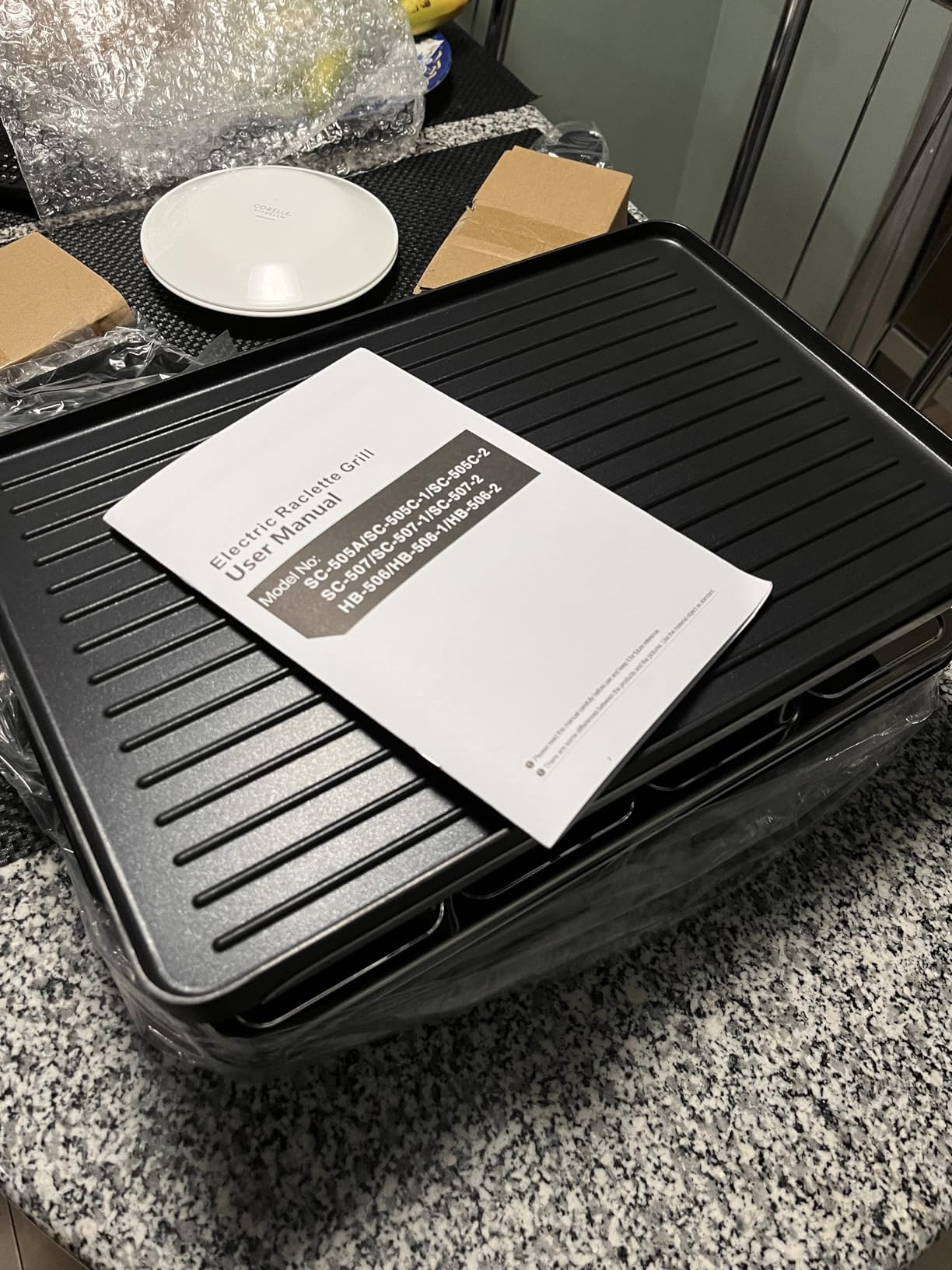 HBN Raclette Table Grill, 2-in-1 Korean BBQ Grill & Electric Griddle, 1300W | 8 Raclette Trays, Reversible Nonstick Indoor Grill Griddle Plate, Crepe Maker with Adjustable Temp for Gatherings, Parties customer photo 1