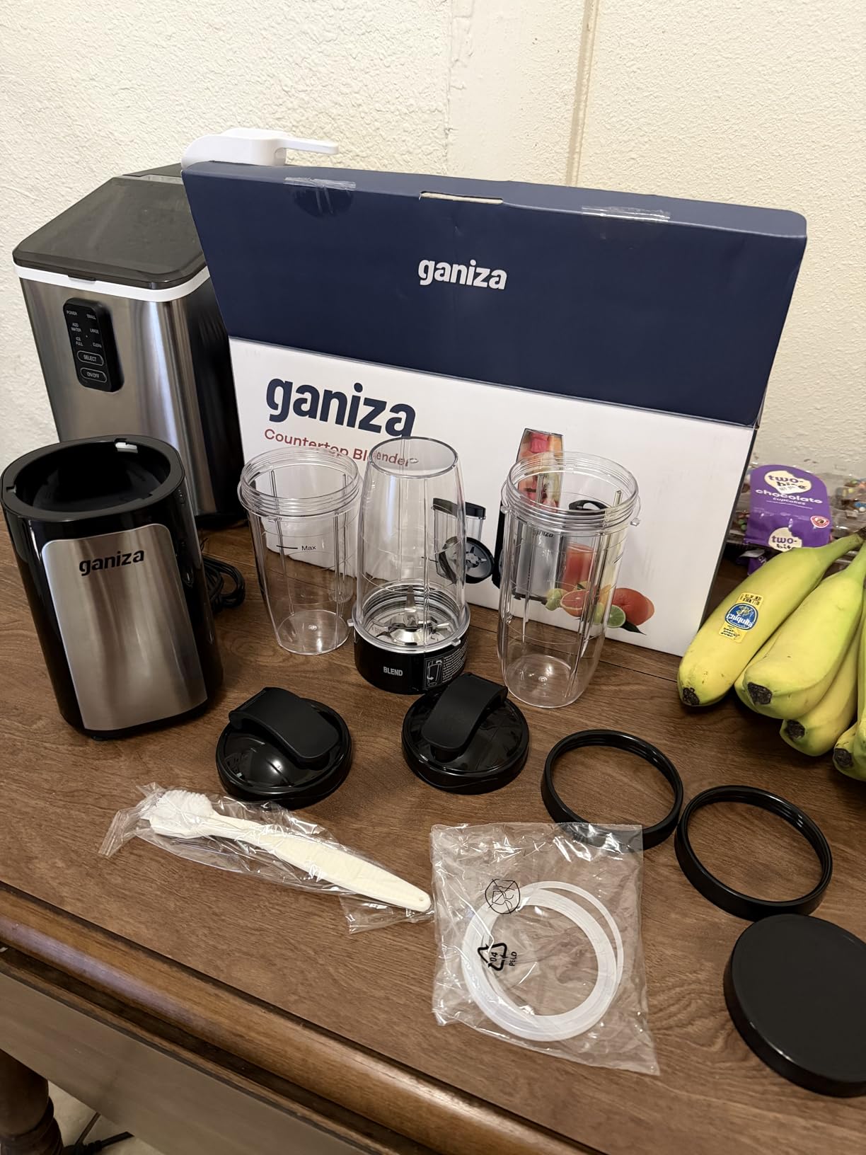 Ganiza Smoothie Blender, 14Pcs Portable Personal Blender Shakes & Smoothies | With 3 Portable Cups (1*24oz & 2*17oz), Peak Power 900W customer photo 2