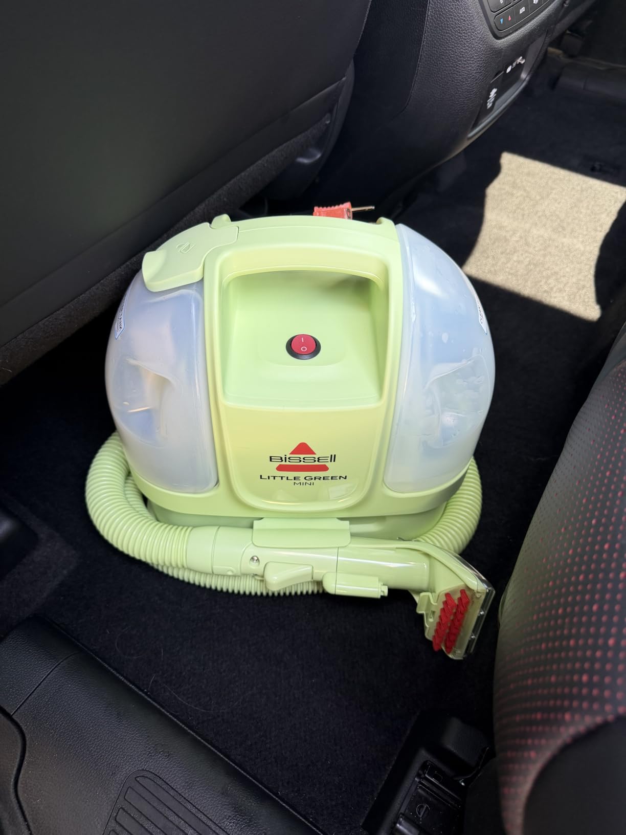 BISSELL Little Green Mini Portable Carpet Cleaner, 4075 | HydroRinse self-cleaning tool; 4-in. tough stain tool; upholstery & car detailing; Tea Green color customer photo 2