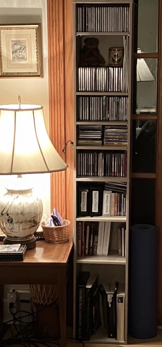 IRONCK Tall Narrow Bookshelf 8 Tiers, Compact Corner Bookcase, Floor Standing Display Storage Shelves 71 in Tall, Easy to Match for Living Room, Office, Study, Bedroom customer photo 1
