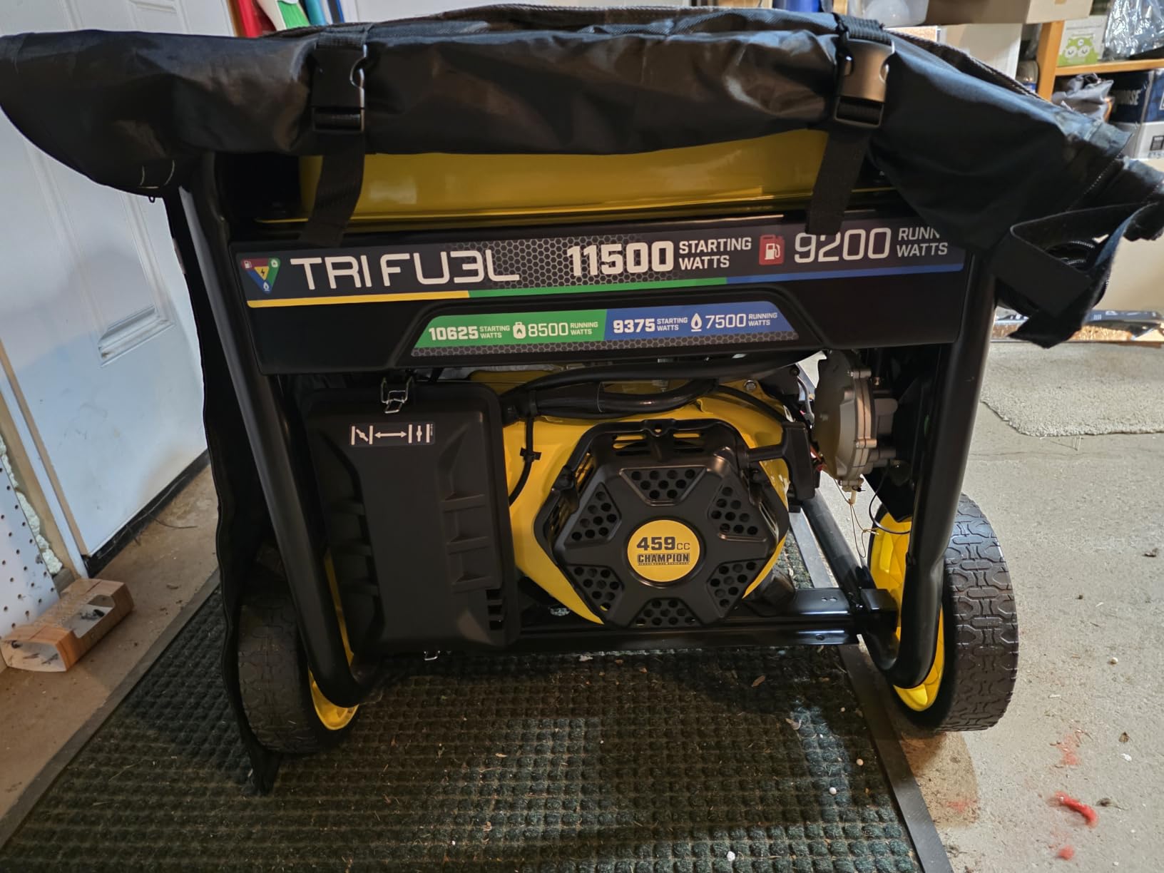Generator Cover, Portable Outdoor Generator Cover While Running, Made of Double-Layer Material, Waterproof Heavy Duty Universal Fit for Most 3000W-5000W Frame Type Generators customer photo 1