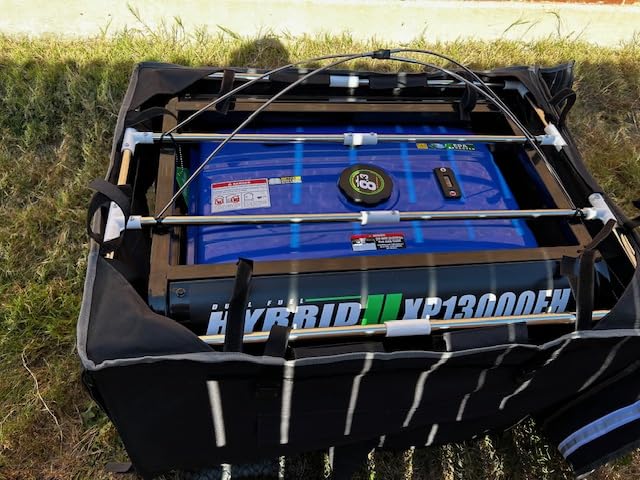 Generator Cover, Portable Outdoor Generator Cover While Running, Made of Double-Layer Material, Waterproof Heavy Duty Universal Fit for Most 3000W-5000W Frame Type Generators customer photo 2