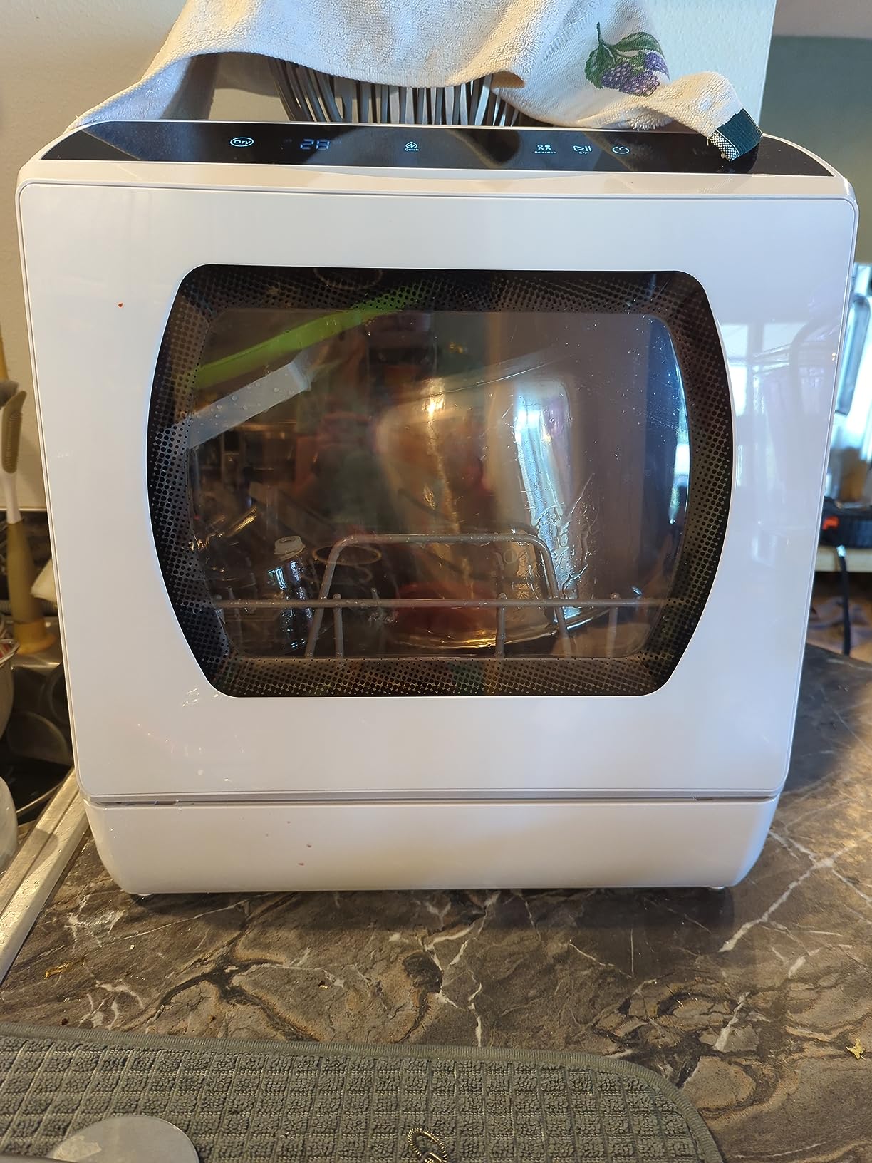Hermitlux Countertop Dishwasher, 7 Washing Programs Portable Dishwasher customer photo 2