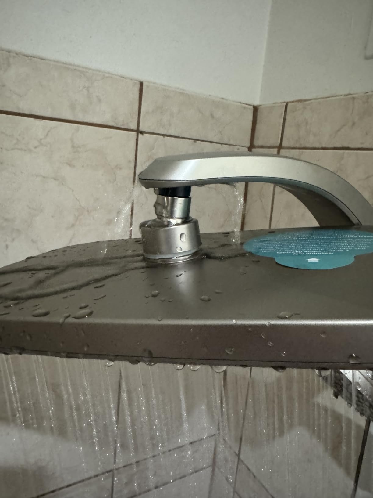 Rain Shower Head with Handheld Showerhead, Nickel 1.8GPM 460311 - 12