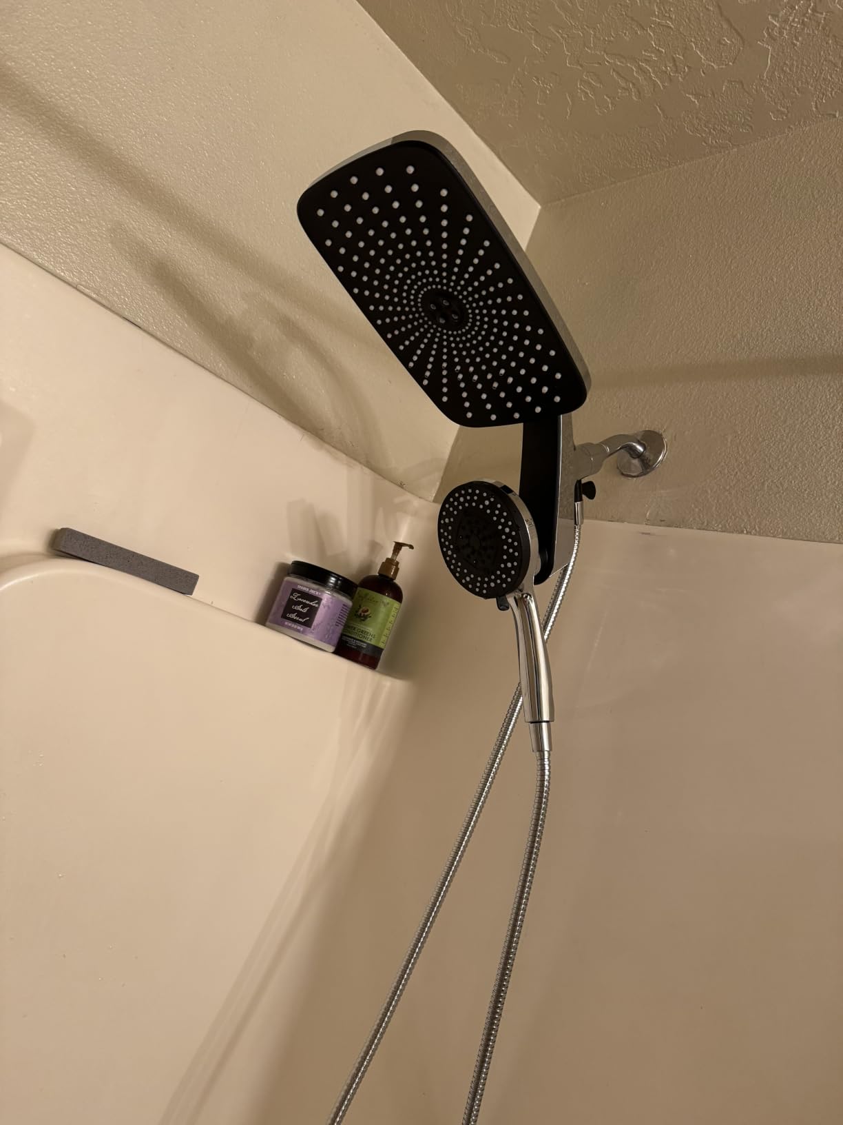 Rain Shower Head with Handheld Showerhead, Chrome 1.8GPM 460311 | 12