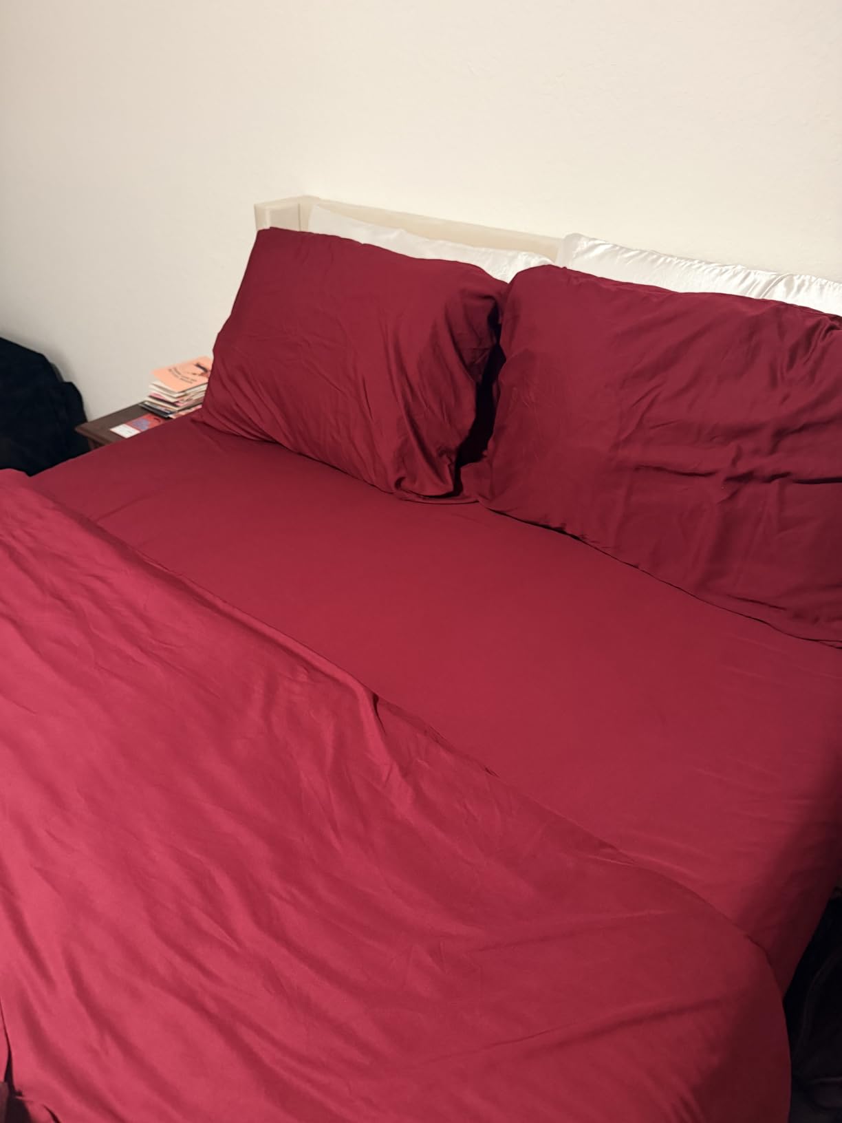 Bambaw 100% Viscose Derived from Bamboo Sheets Queen Size Set - 4pcs Cooling Sheet Set, Super Soft Sheets Queen Size, Luxury Bed Sheets, Deep Pocket Fits Up to 16'' Mattresses (Charcoal) customer photo 1