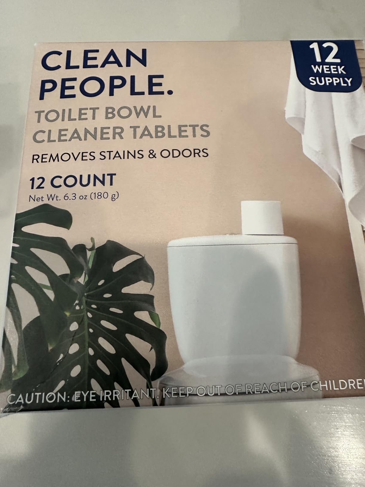 THE CLEAN PEOPLE Toilet Bowl Cleaner | Eco Friendly Toilet Bowl Cleaner Tablets for Removing Hard Water Stains, Rust, and Limescale Buildup (12 Count) customer photo 2