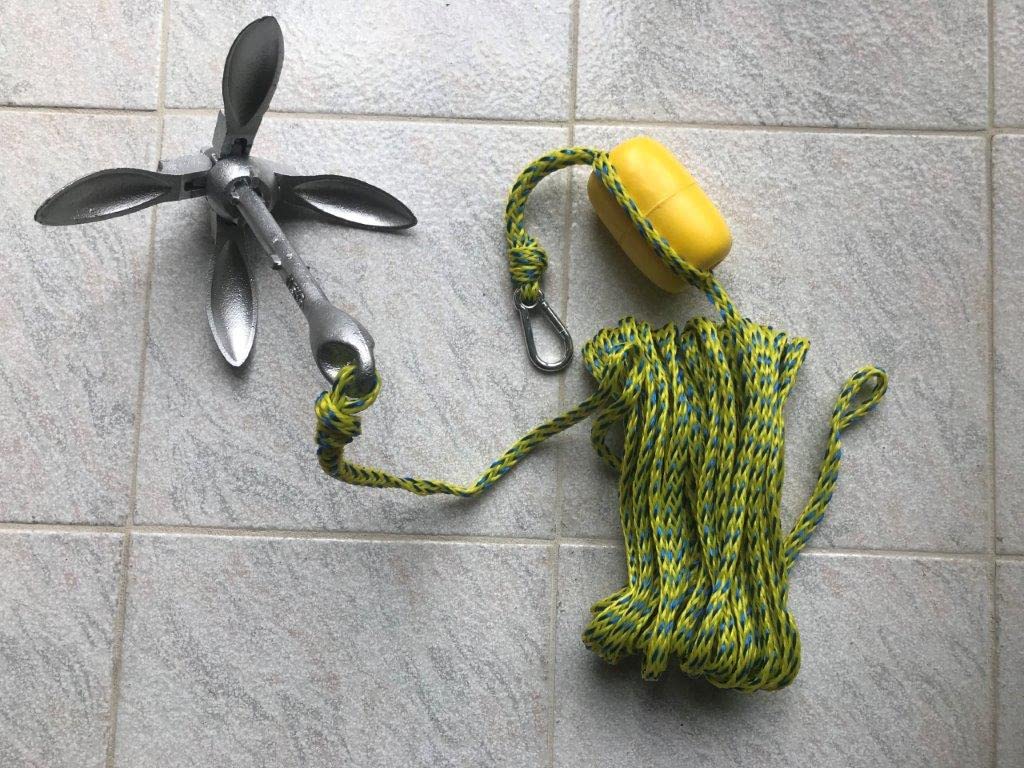 Swonder Kayak Anchor, 3.5lbs Folding Anchor Kit w/Rope & Storage Bag, Complete Accessories Kit for Kayak, Paddle Board, Jet Ski and Small Boats customer photo 1