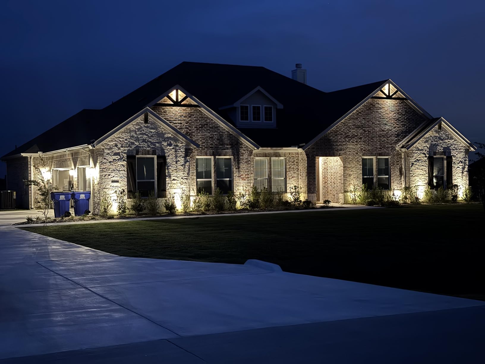 SUNVIE All-in-One LED Low Voltage Landscape Lighting Kit Dusk to Dawn 12PCS | 3000K Landscape Lights with Transformer Connectors 100FT Wire, Waterproof Low Voltage Landscape Lights for Garden Yard House customer photo 1