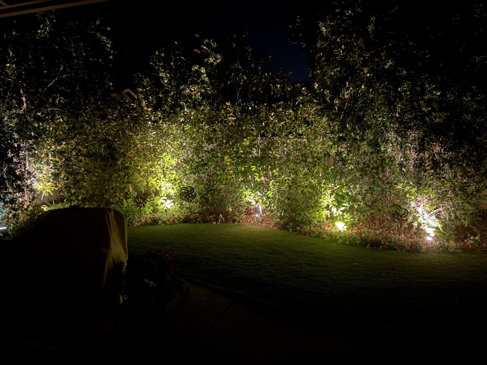SUNVIE All-in-One LED Low Voltage Landscape Lighting Kit Dusk to Dawn 12PCS | 3000K Landscape Lights with Transformer Connectors 100FT Wire, Waterproof Low Voltage Landscape Lights for Garden Yard House customer photo 2