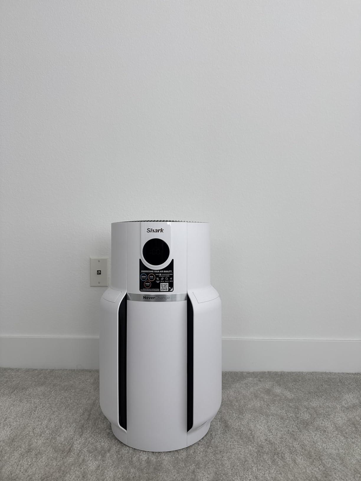 Shark NeverChange Compact Pro Air Purifier, HP071BRN, Winter Fog | For Bedroom, Nursery, Home Office, Dorm, HEPA-Exceeding Filter, Captures Pollutants, Pet Dander, Dust, Odor, Smoke, and More customer photo 1