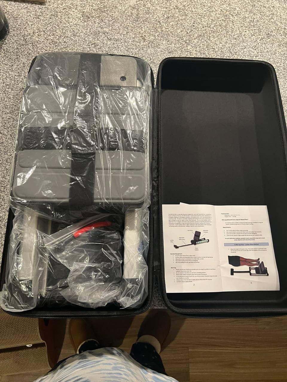 Mini in-Bed Leg Press for Rehab | US Doctor Invented for Stroke, Post-Surgery & Limited Mobility | Use in Bed, Chair or Wheelchair | 6 Resistance Levels | Portable 9 lb PT Equipment customer photo 2
