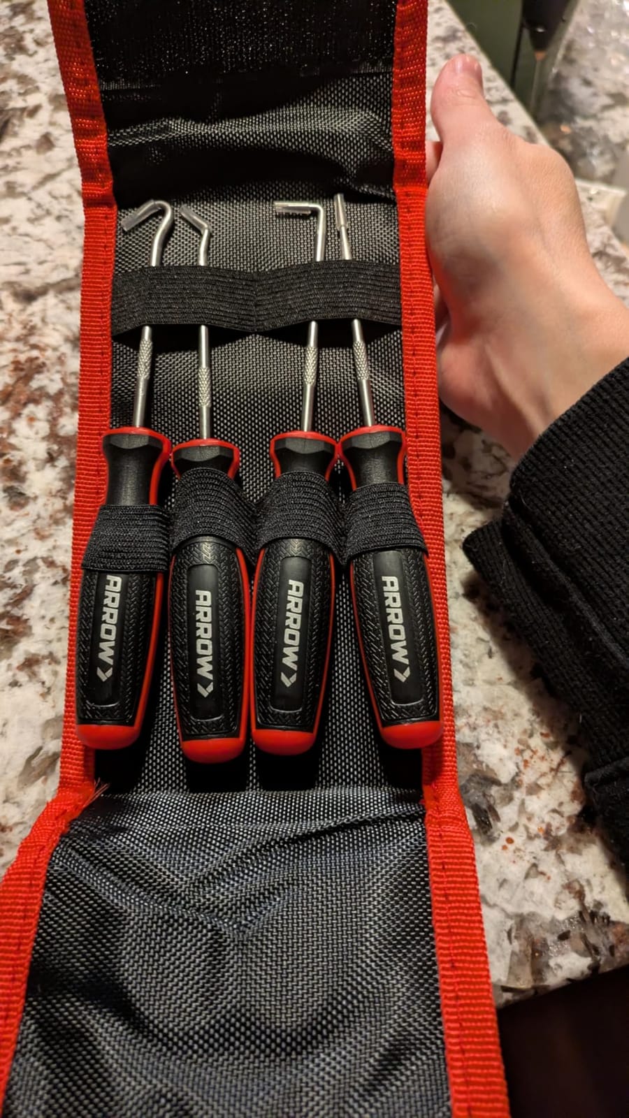 Arrow 4-Piece Precision Hook and Pick Set with Pouch, Mini Pick Tool Set customer photo 2