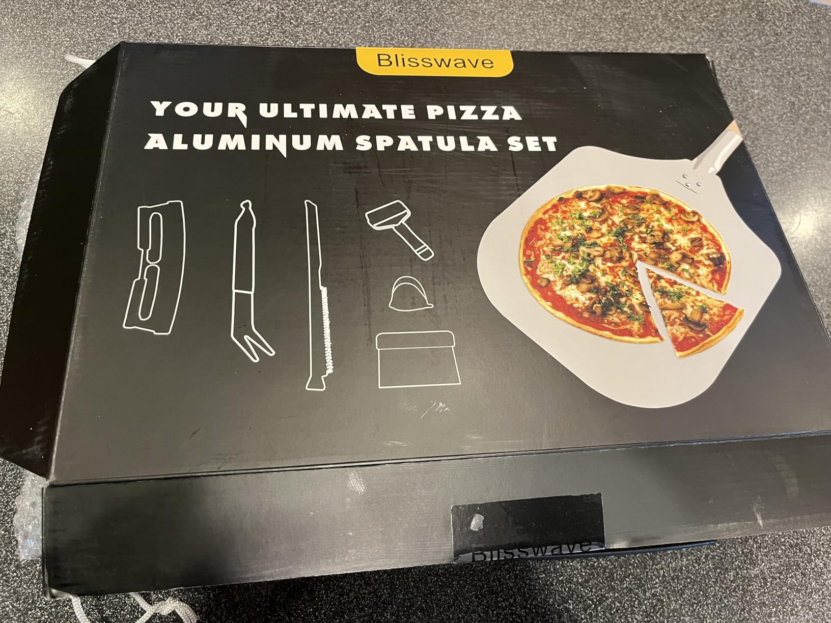 7PCS Pizza Oven Accessories Kit | Pizza Peel, Oven Brush, Bubble Popper Turner, Rocker Cutter, Dough Roller & Scraper customer photo 1