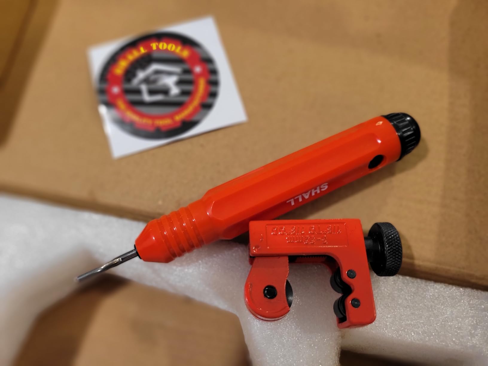 SHALL 4-Piece Tubing Cutter Set, 1/4'' to 2'' OD Heavy Duty Copper Pipe Cutter, 1/8'' to 7/8'' Mini Tube Cutter, Deburring Tool & Inner Outer Pipe Reamer for Copper, Aluminum, Stainless Steel, PVC Pipe customer photo 2