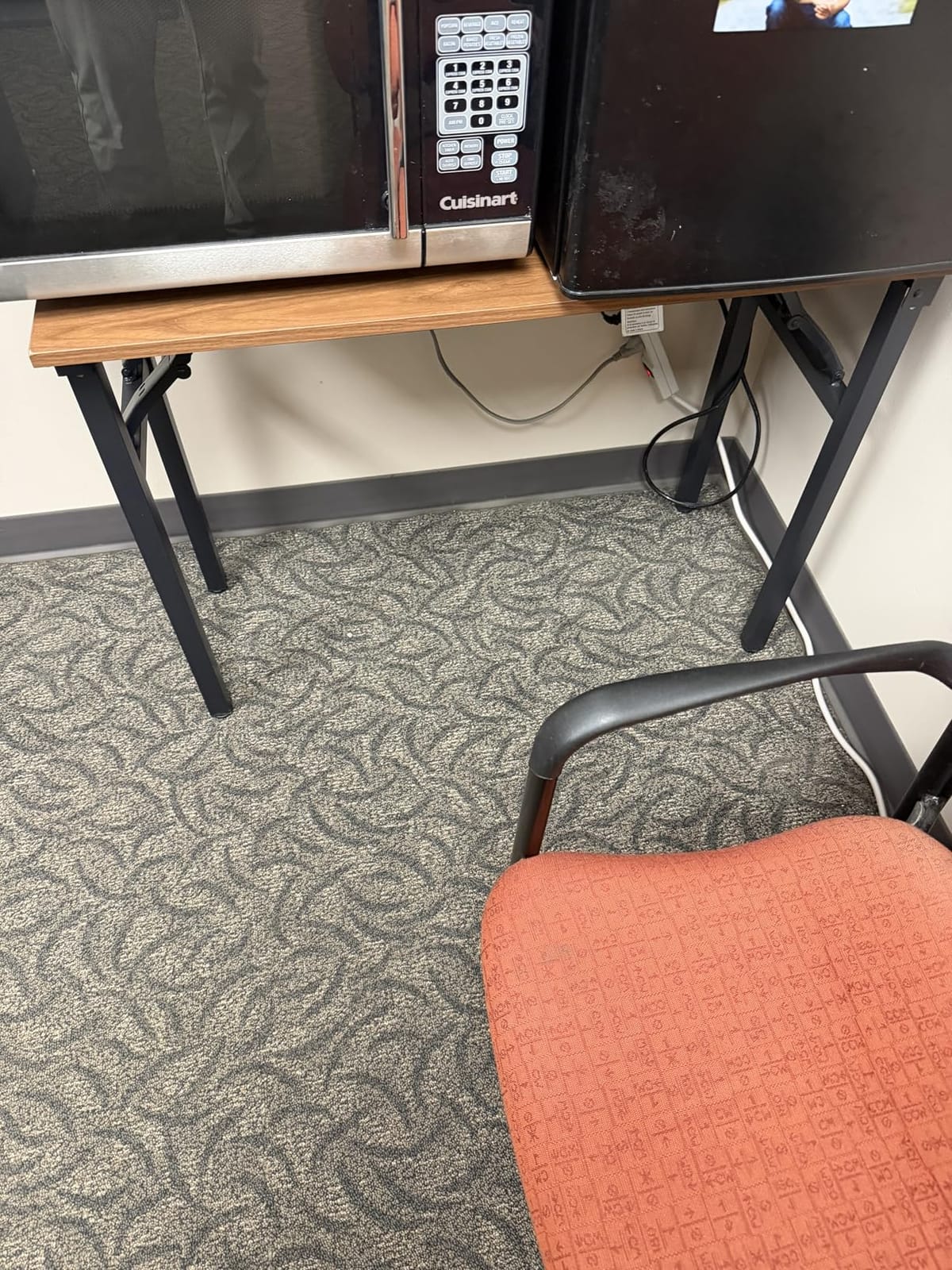 Frylr Small Folding Computer Desk - Portable 35.8 Inch Foldable Laptop Table, No-Assembly, Collapsible and Compact for Easy Storage, Lightweight for Small Spaces, Craft and Study Use, Dark Walnut customer photo 2