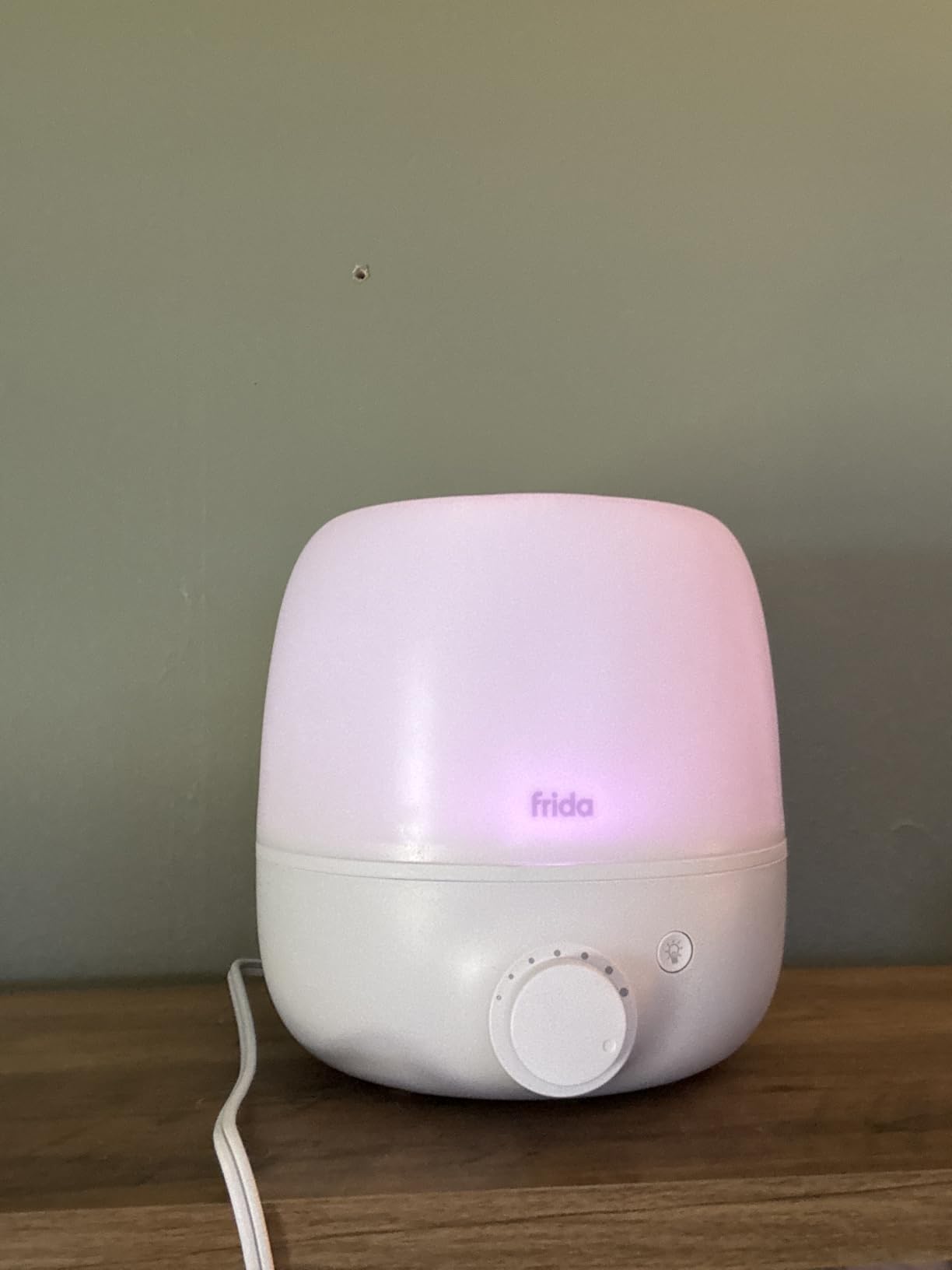 Frida Baby 3-in-1 Cool Mist Humidifier for Large Rooms & Bedroom, Diffuser | Allergy Relief, 60 Hour Runtime, Nightlight, Auto Shut-Off, Quiet, Carry Handle, Essential Oil Diffuser customer photo 1